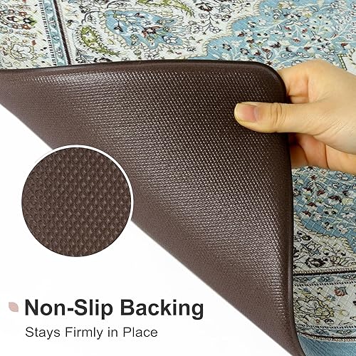 Miniatura 4 de Collive Juego de 2 tapetes de cocina antideslizantes para el suelo, tapetes de cocina antideslizantes para el suelo, alfombras y tapetes de cocina,