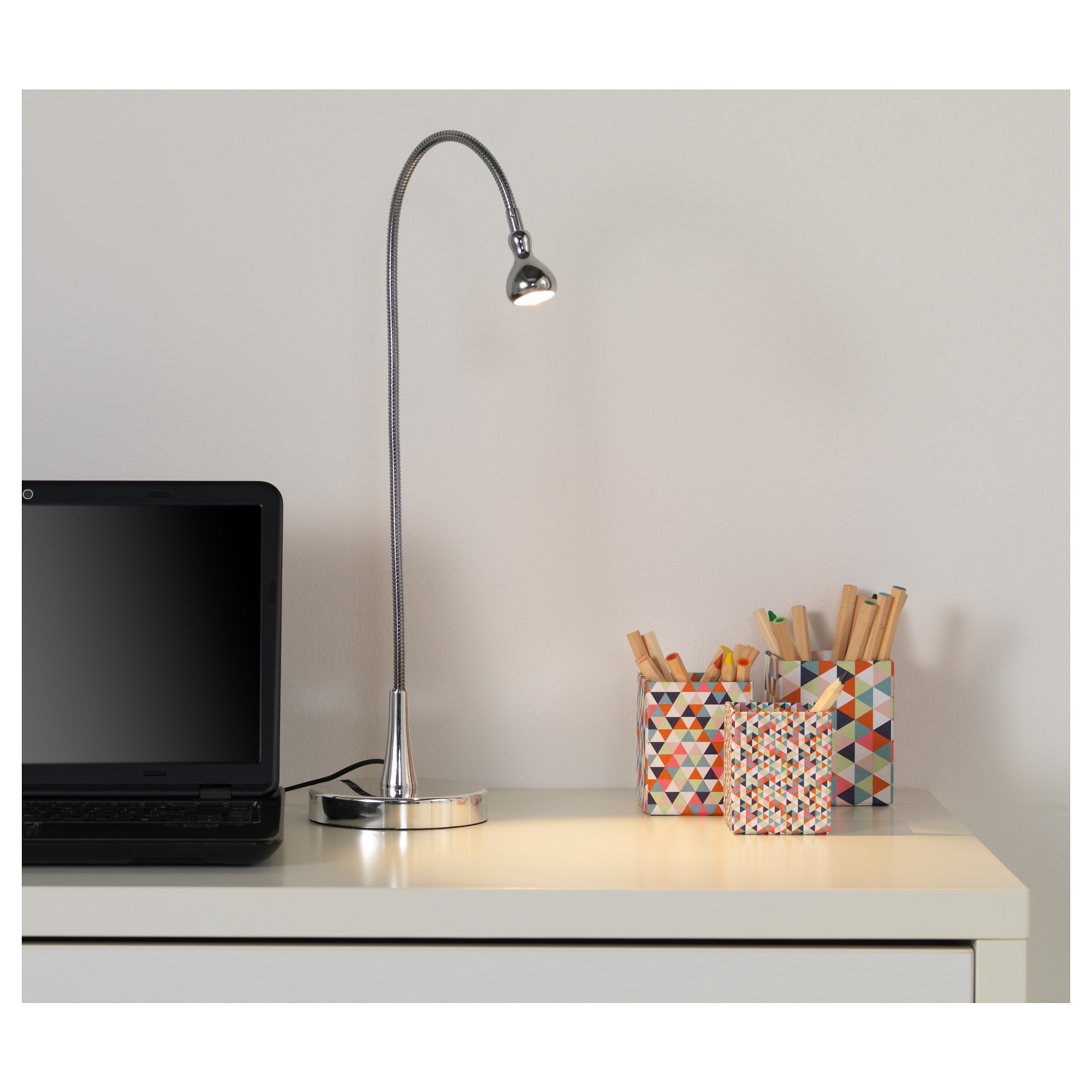 Amazon.co.jp: IKEA JANSJO 90310197 LEDワークランプ シルバー カラー
