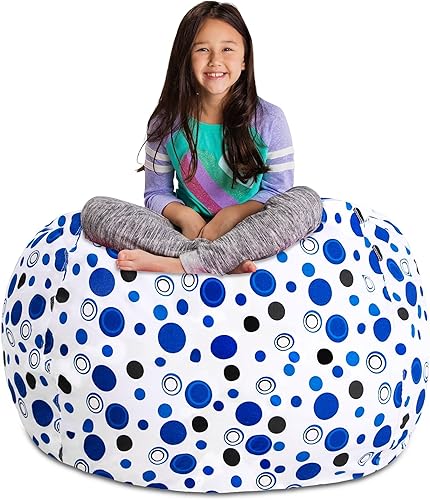 Posh Stuffable - Sillón puff con almacenamiento para niños, contenedor de animales de peluche, organizador de juguetes de niños