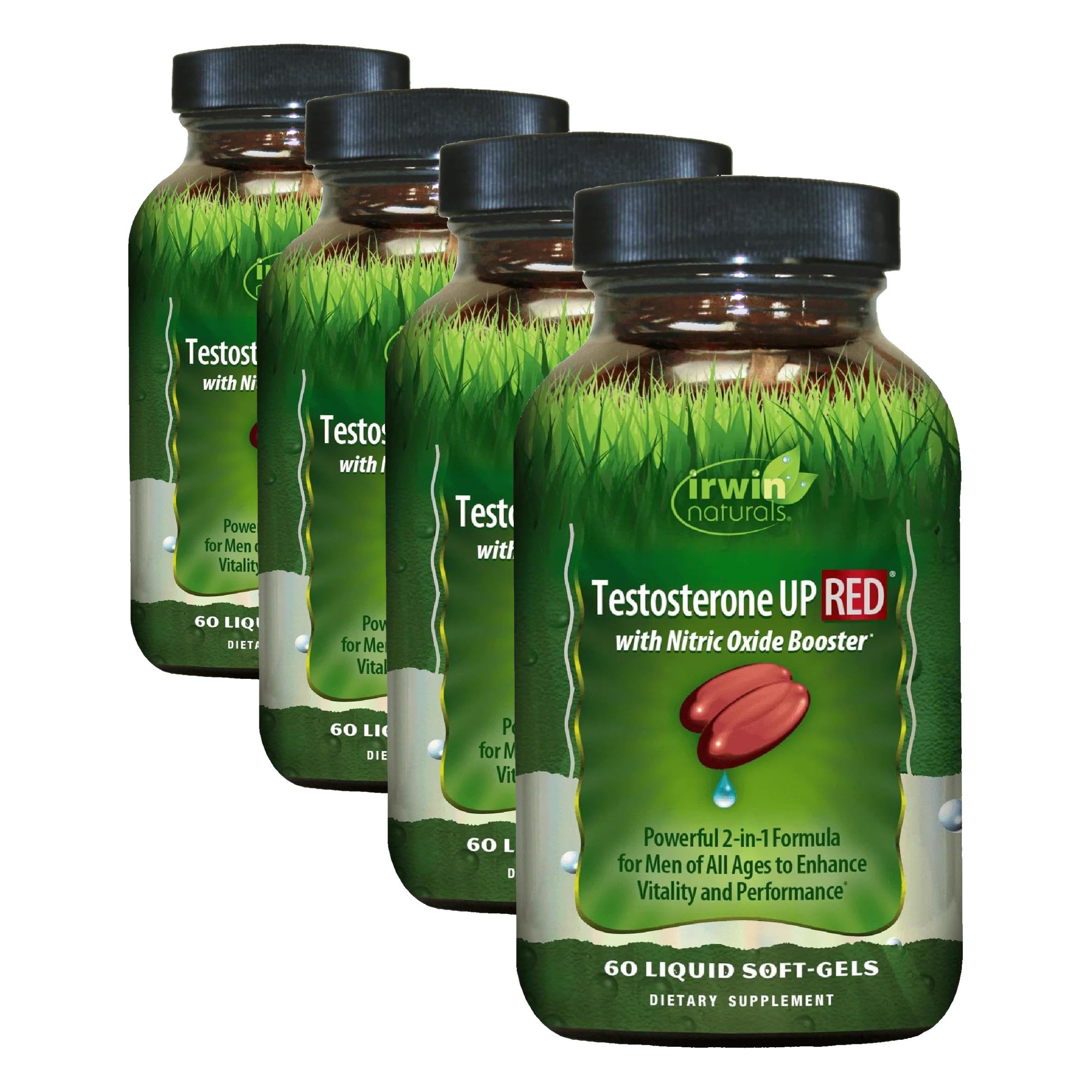 Irwin Naturals Testosterone UP RED with Nitric Oxide Booster | 60 Softgels — Amazon image 9