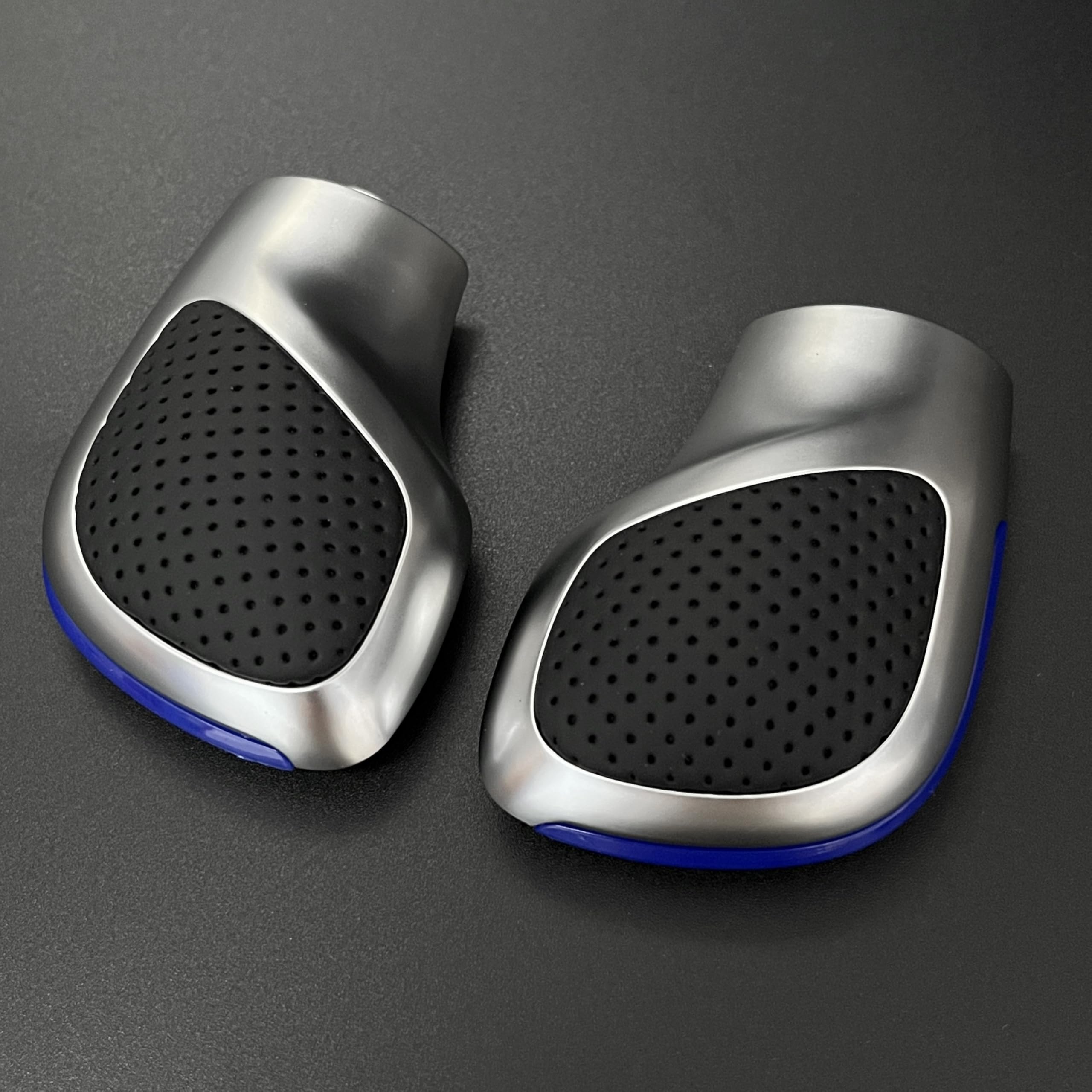 OZHXXCA Leather DSG Gear Shift Knob Side Cover Emblem for VW for Golf 6 7 R GTI for Passat B7 B8 CC R20 for Jetta MK6 GLI Car(Blue Hole Cover)