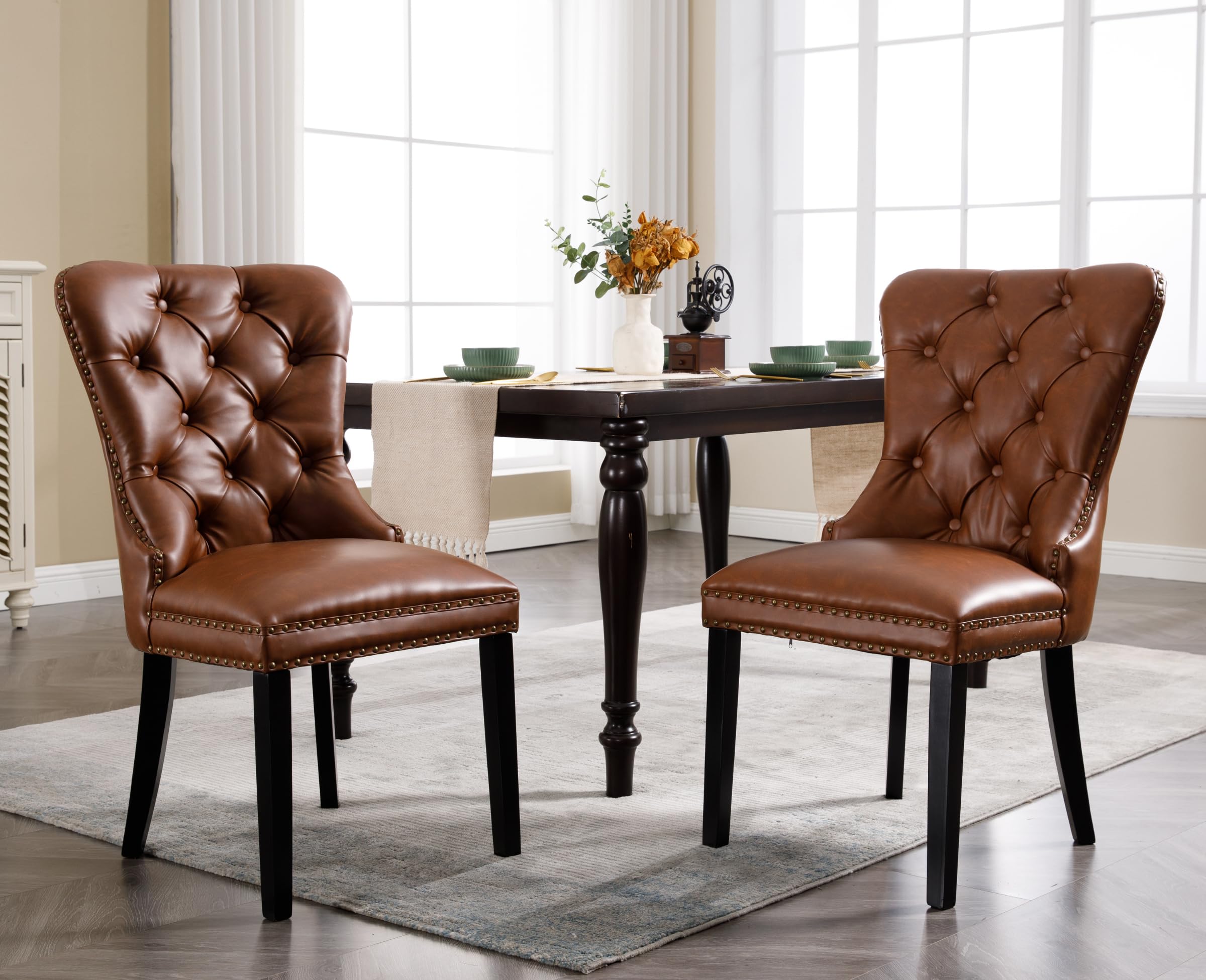 Amazon.com - EALSON Modern Dining Chairs Set of 2 Mid Amazon.com - EALSON Modern Dining Chairs Set of 2 Mid