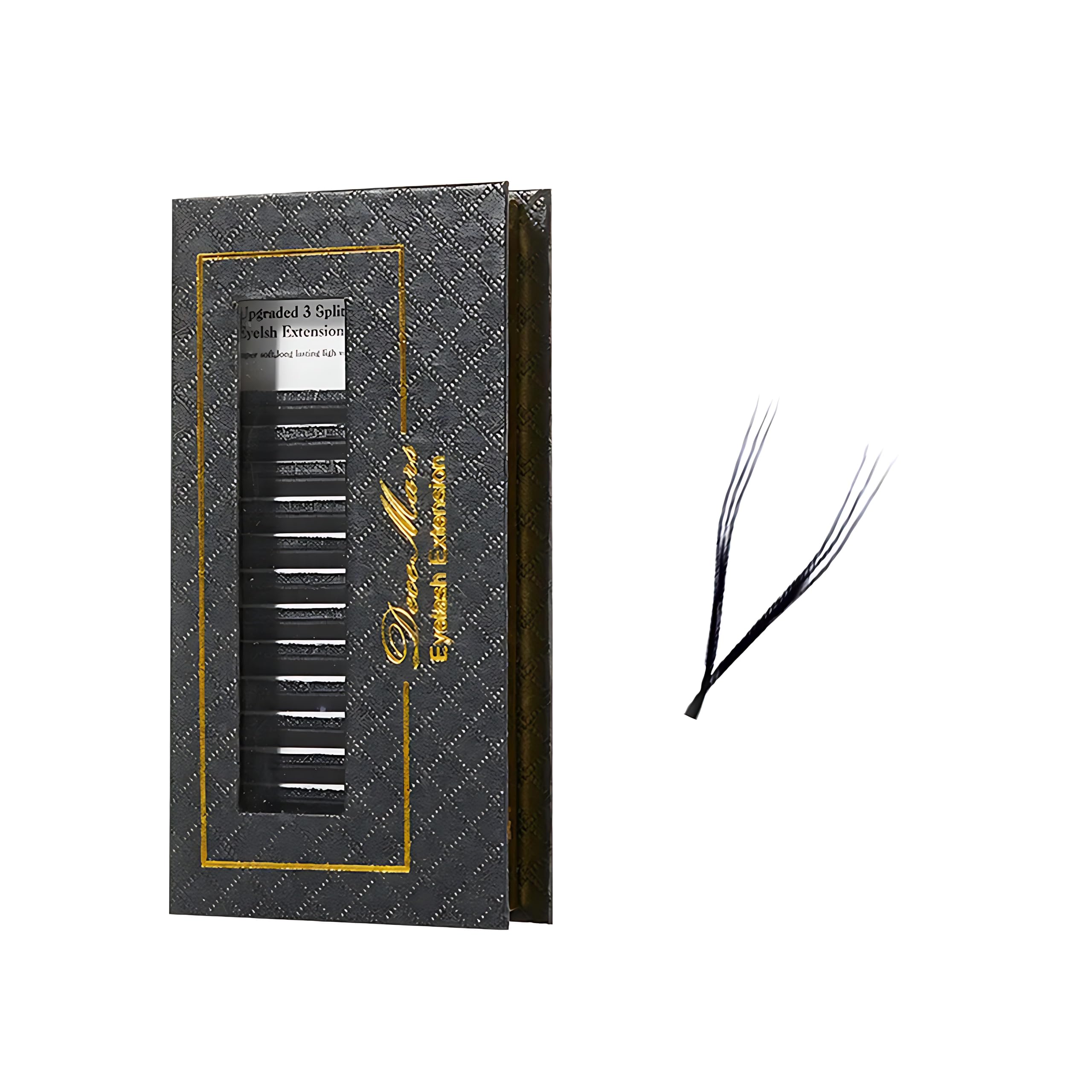 DeceMars 3 Split Tips Triple YYY Eyelash Extensions Supplies 0.07mm D Curl 15mm Premade Fans 6D Soft Natural Fluffy Easy Fanning Russian Volume Faux