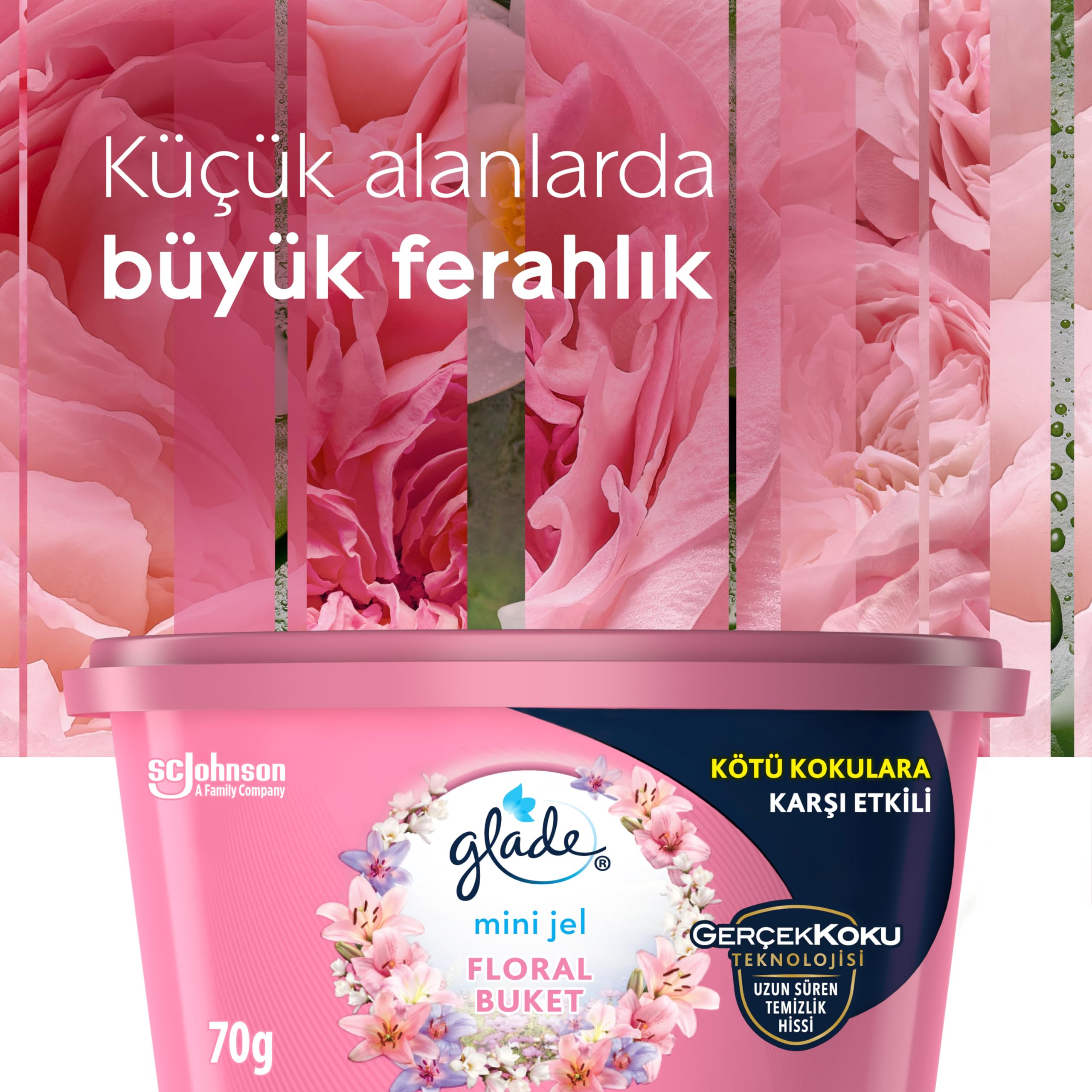 Glade Mini Jel Floral Buket 70 g 2li paket