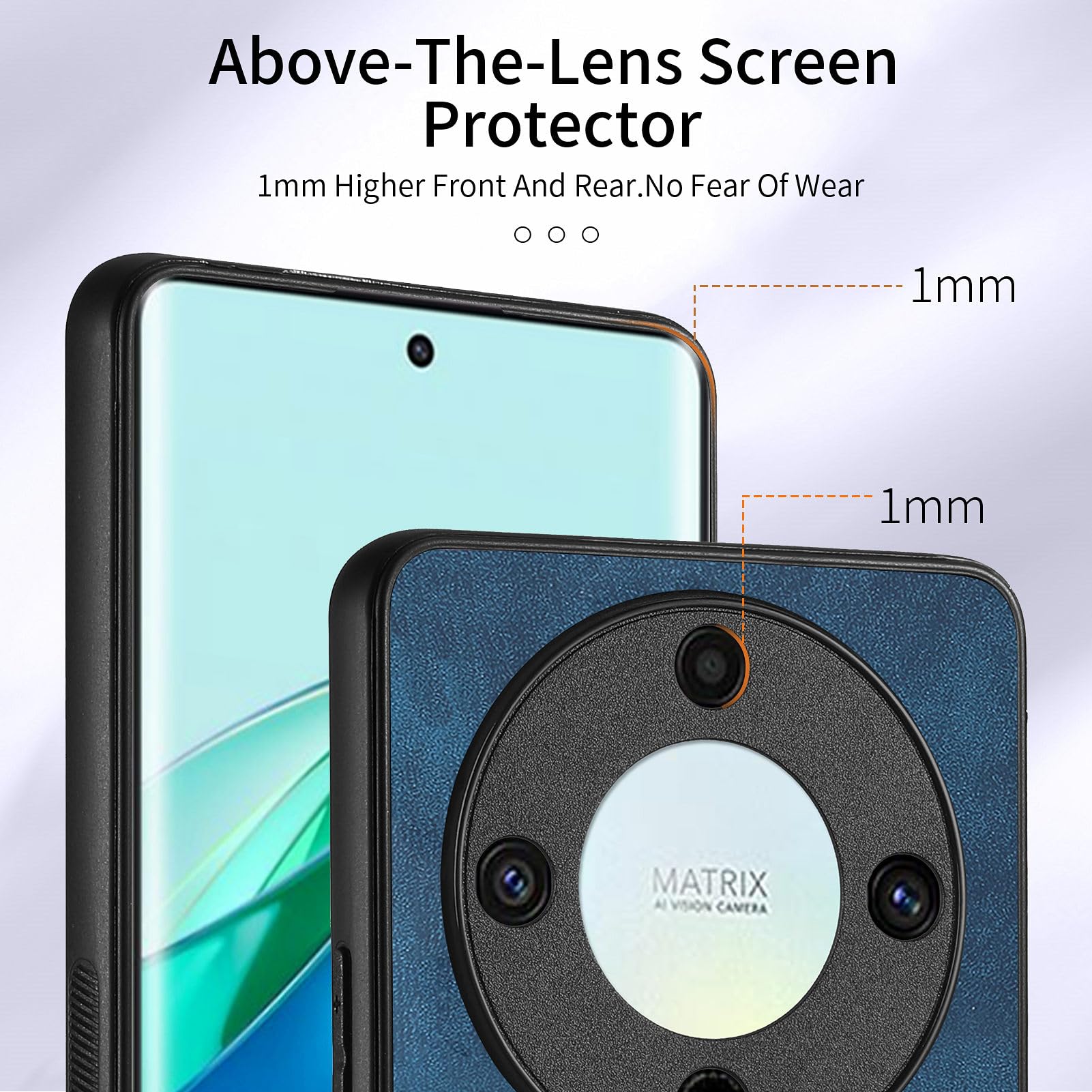 MOJIA Coque pour Honor Magic 5 Lite 5G (Magic5 Lite) / X9a, Étui Ultra Fine Anti-Choc en PC