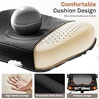 Vista 5 de Silla de oficina, sillas de escritorio ergonómicas para computadora del hogar, silla transpirable y cómoda de malla con soporte lumbar ajustable