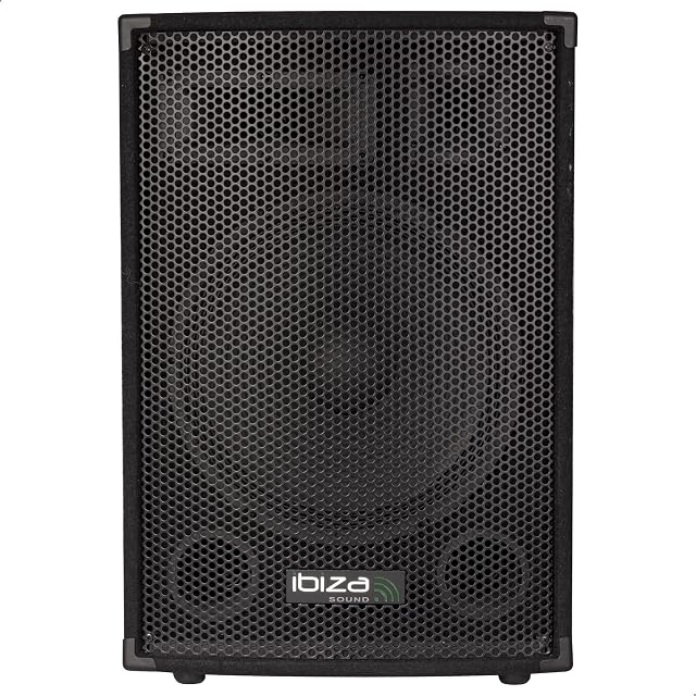 Ibiza - DISCO15B - 3-drożny pasywny głośnik trapezowy z przetwornikiem basowym 15"/38cm - 700W - Czarny
