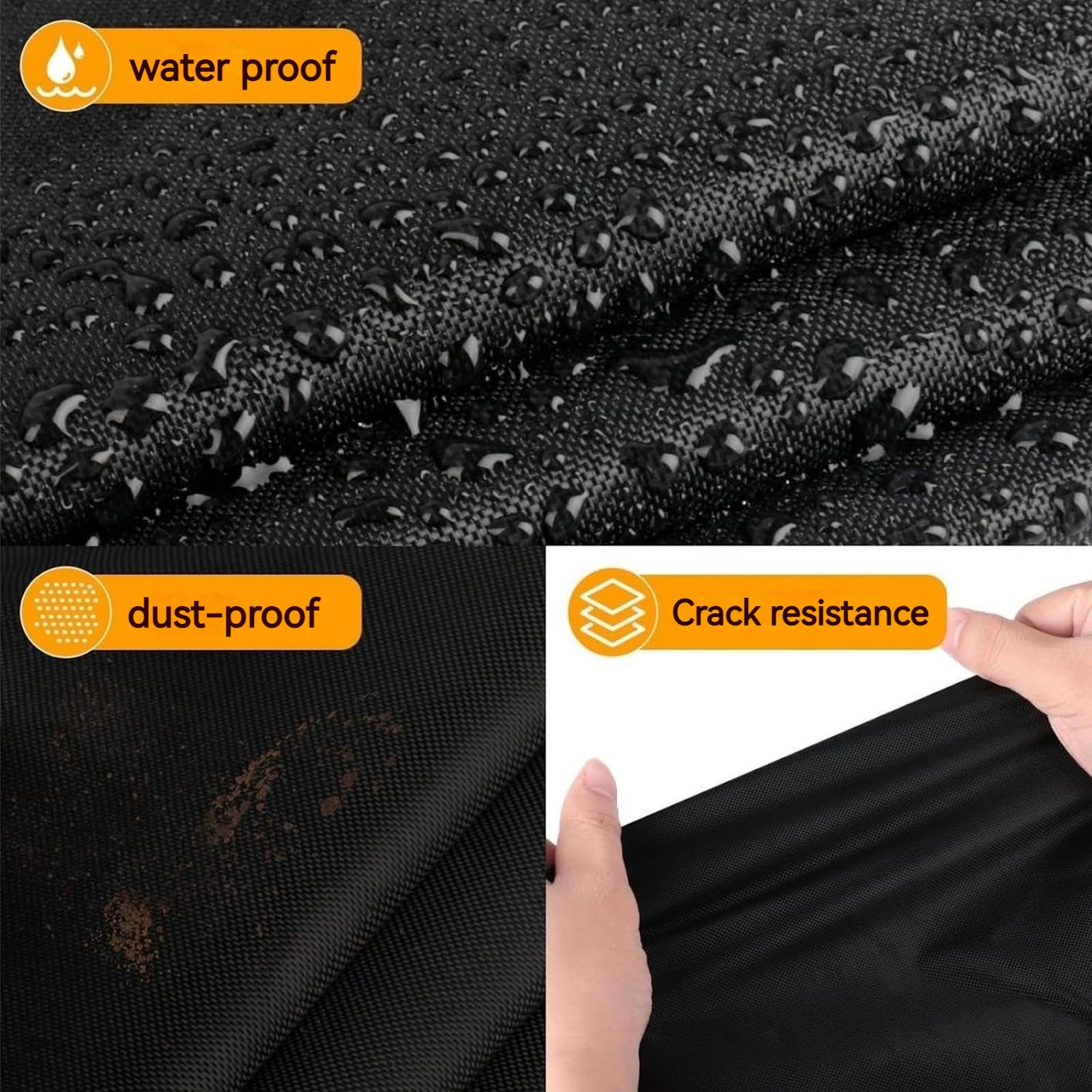 Copertura Protettiva per Affettatrice in Tessuto Oxford 600D Impermeabile e Antipolvere - Custodia Universale con Tasche Portaoggetti e Manici per Cucina (Marrone, 52 * 45 * 38cm)