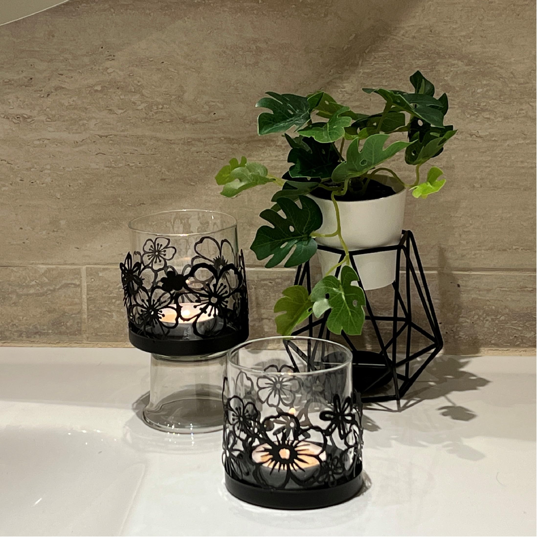 Amazon.com: Lily's Home Cutout Shadow Box Votive Tea Light