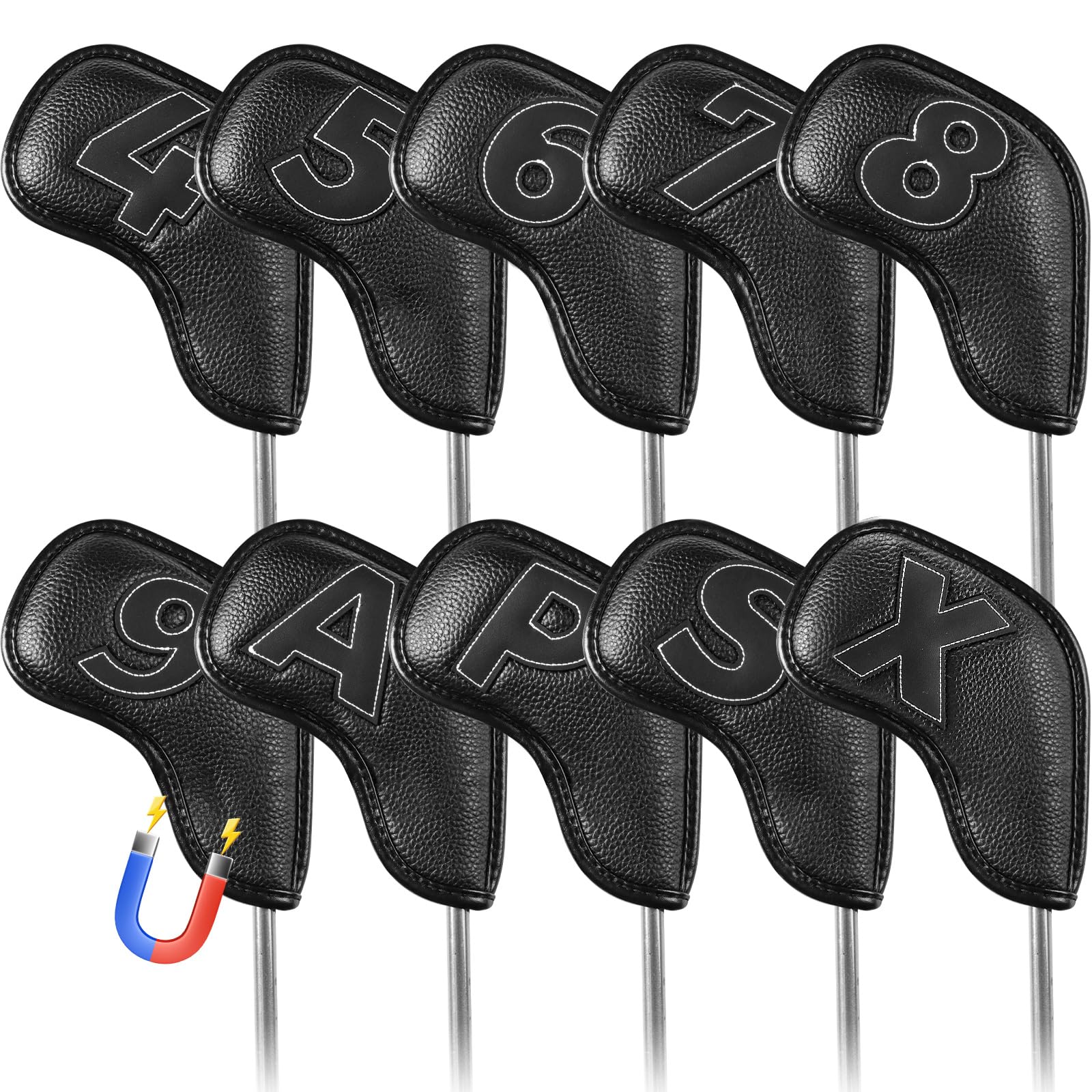Amazon.com : Golf Iron Covers Set Strong Magnetic Closure Value 10  display picture 1