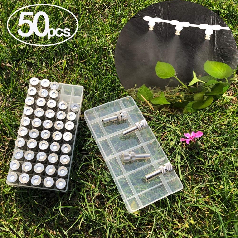 Ugelli nebulizzati in ottone da 50 pezzi 0,1-0,6 mm for l'umidificazione del giardino con controllo del raffreddamento esterno(0.6mm)