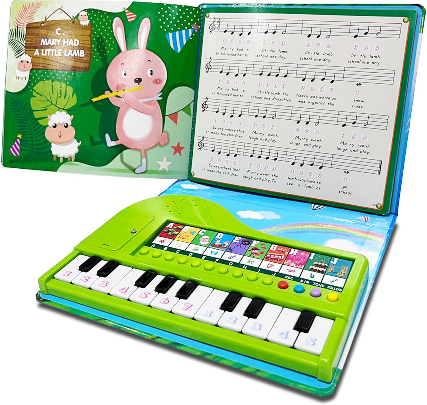 Kids Keyboard Piano Toys with Book - 20 Keys Kids Keyboard Piano Educational Music Toys, Children Gifts & Toddler Toys for 3 4 5 Year Old Boys and Girls