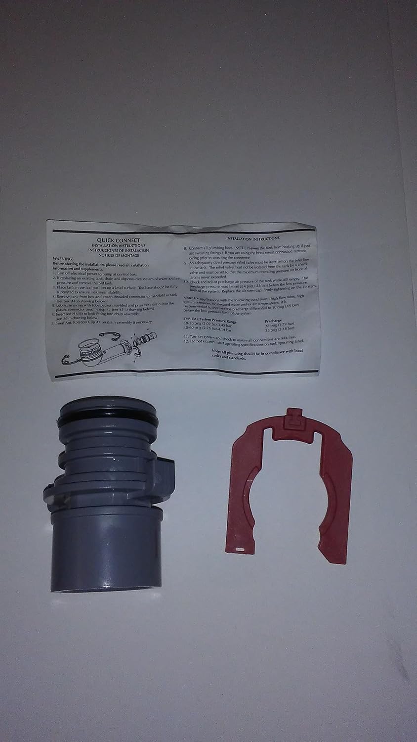 CH20524 PVC SOCKET KIT 1" X 1.25" CH 20524 WELLMATE PENTEK QUICK CONNECT WM4, WM6, WM9,WM12,WM14WB,WM23, WM25WB,WM35WB