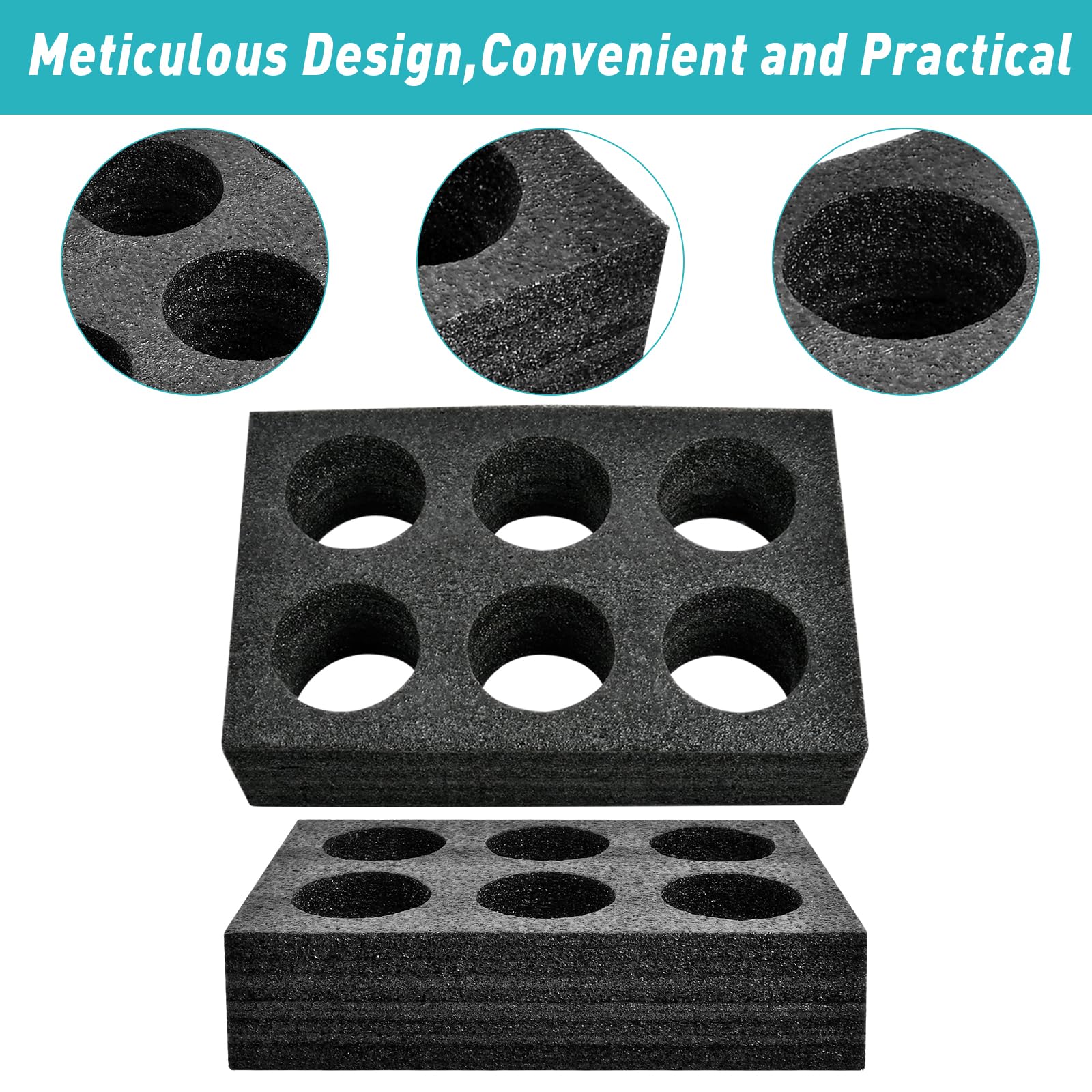 Delivery Bag 2-Pack Foam Drink Carriers - 8 Hole Takeout Cup Holders ...