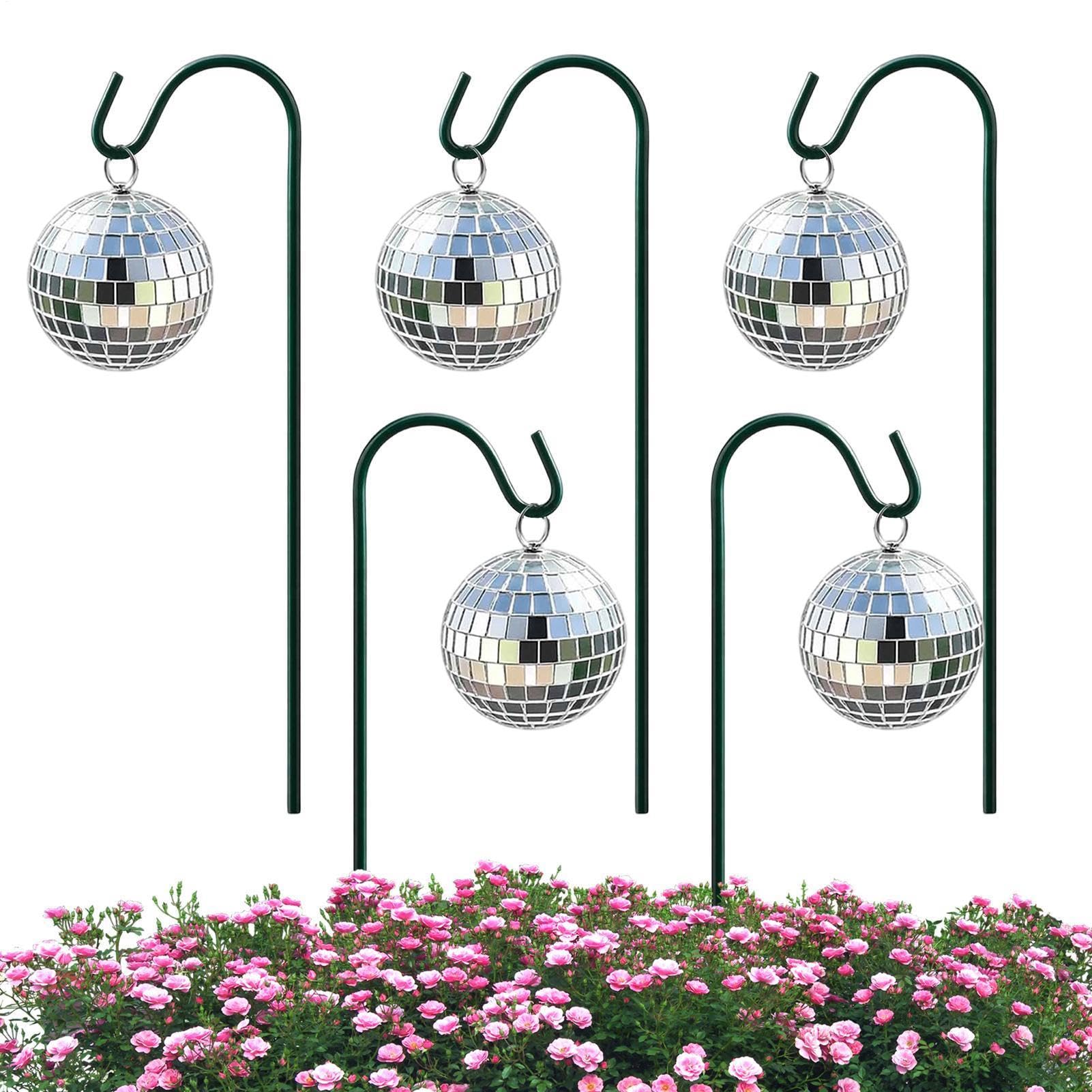 Tuteurs de jardin disco lot de 5 pour une décoration de balcon et de salon pétillante