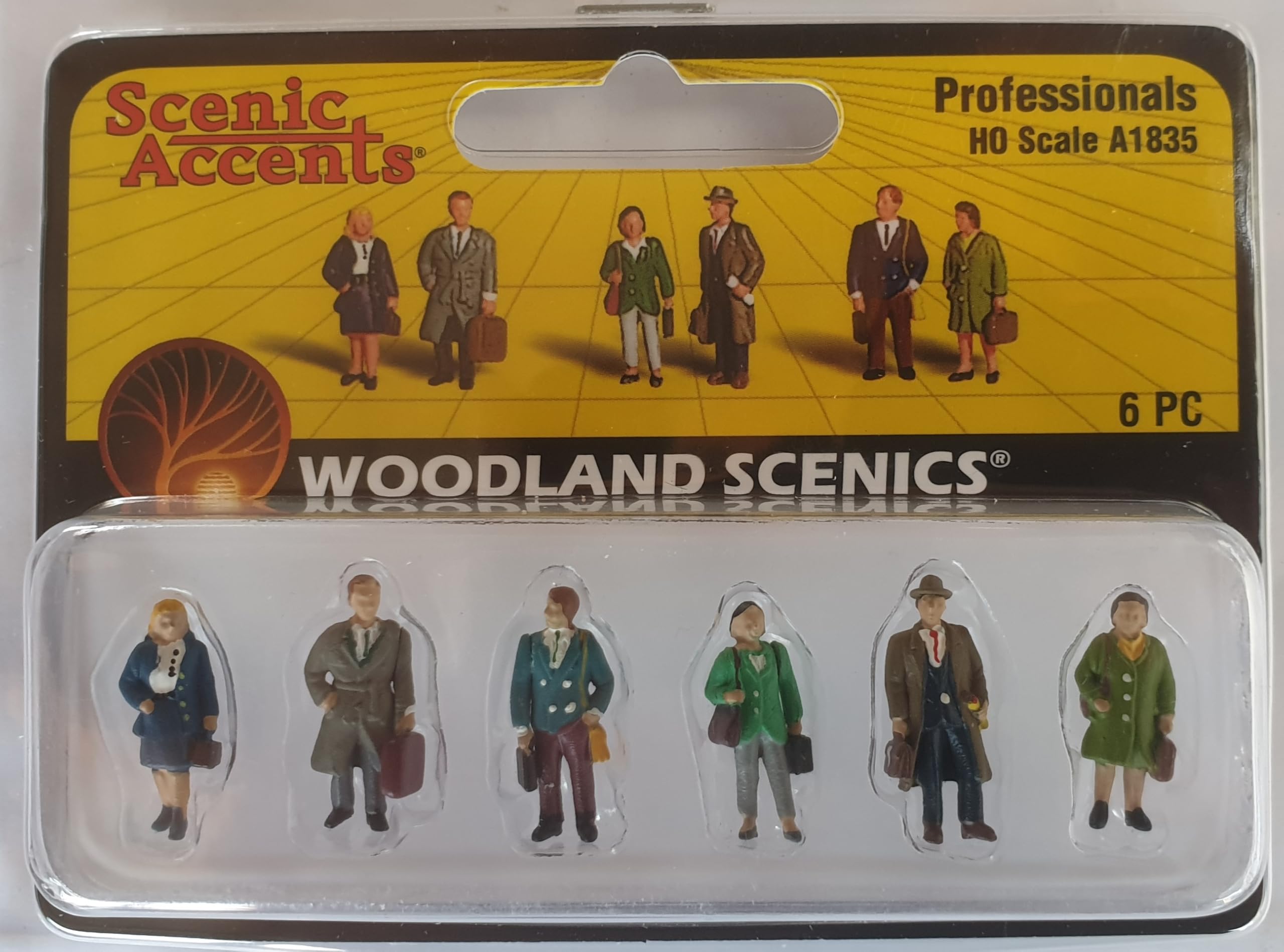 Woodland Scenics WA1835 Business Traveler Passengers Figures Track H0 HO 1:87 Professionals A1835