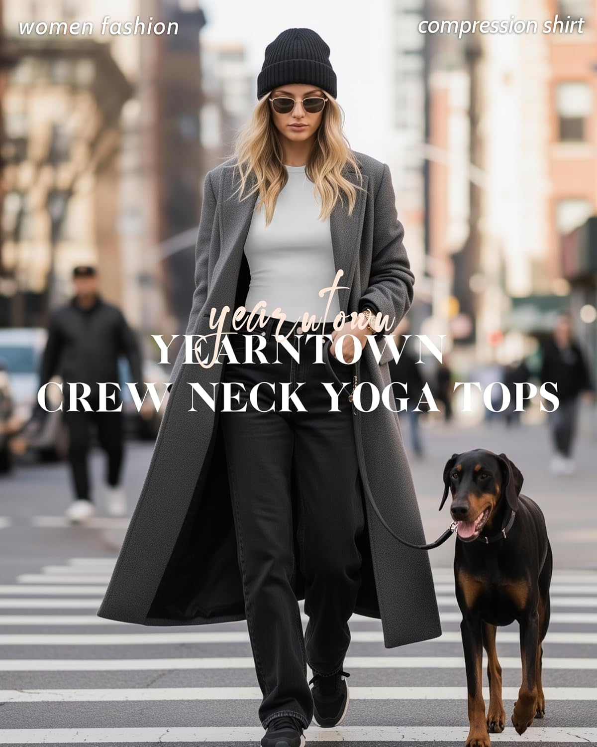 4 Pack Womens Compression Long Sleeve Shirts Crew Neck Yoga Tops Slim Fit Workout Basic T Shirt Gym Sports