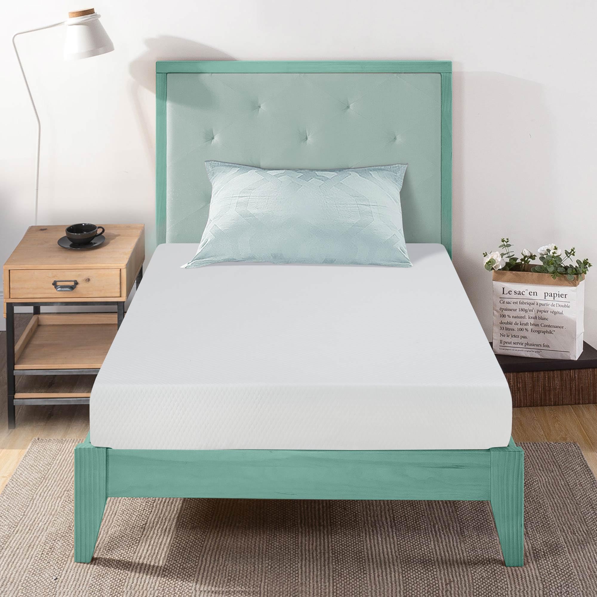 Twin Mattress, Medium Firm 5/6/8/10/12/14 In Memory Foam Mattress for Pressure Relief & Cooler Sleep, Certipur-Us Certified Mattress Twin Bed Mattress