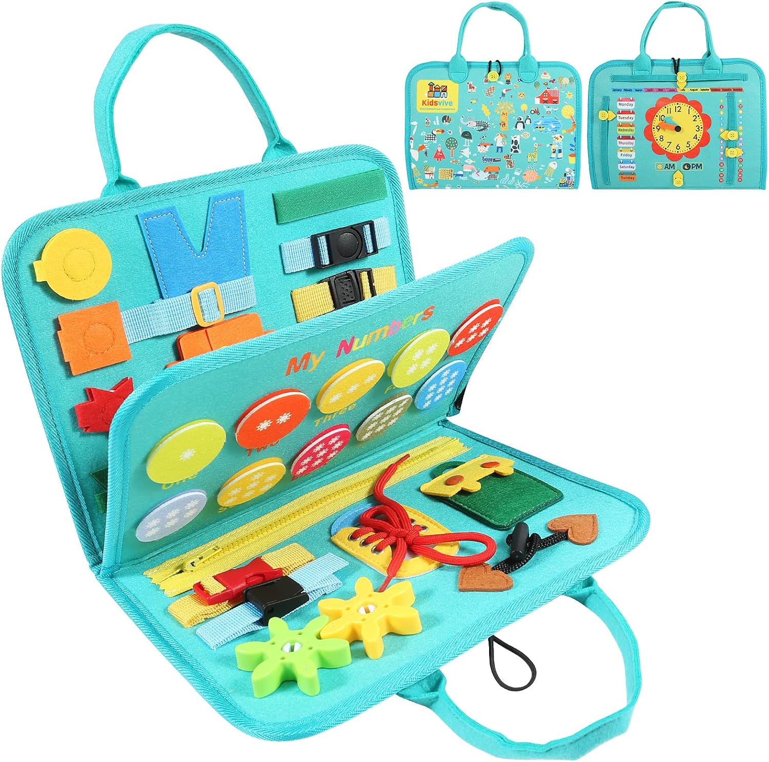 Kids Busy BoardEducational Toy for Fine Motor Skills and