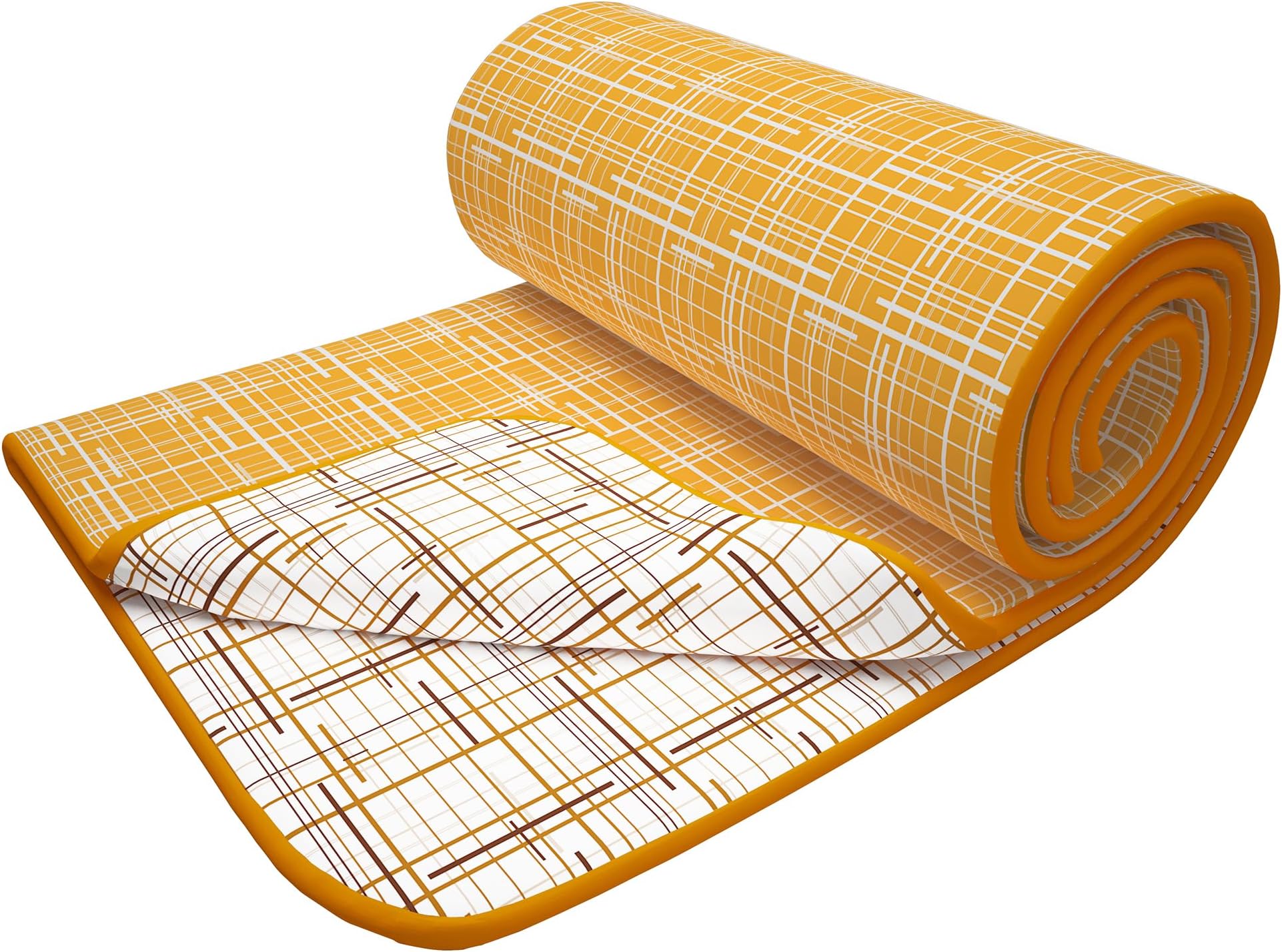 Story@Home Dohar Double Bed, Blanket for Winter,100% Cotton Reversible Light Weight Dohar Double| 225 X 240 CM|Yellow & White