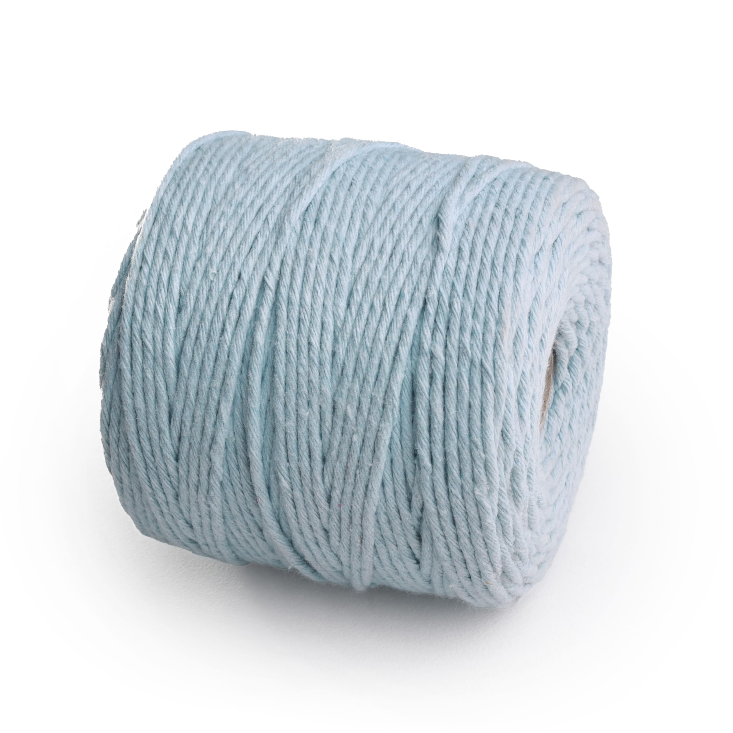 29 Colors 3mm Braided Macrame 100% Cotton Cord Crafting, Jewelry Making & Rustic Home Décor String Rope Craft Project DIY Supply Soft Nartural Knotting Boho Decor Knitting (Celeste blue, 100m)