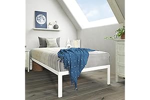 ZINUS Mia Metal Twin Size Bed Frame with Wood Slat Support