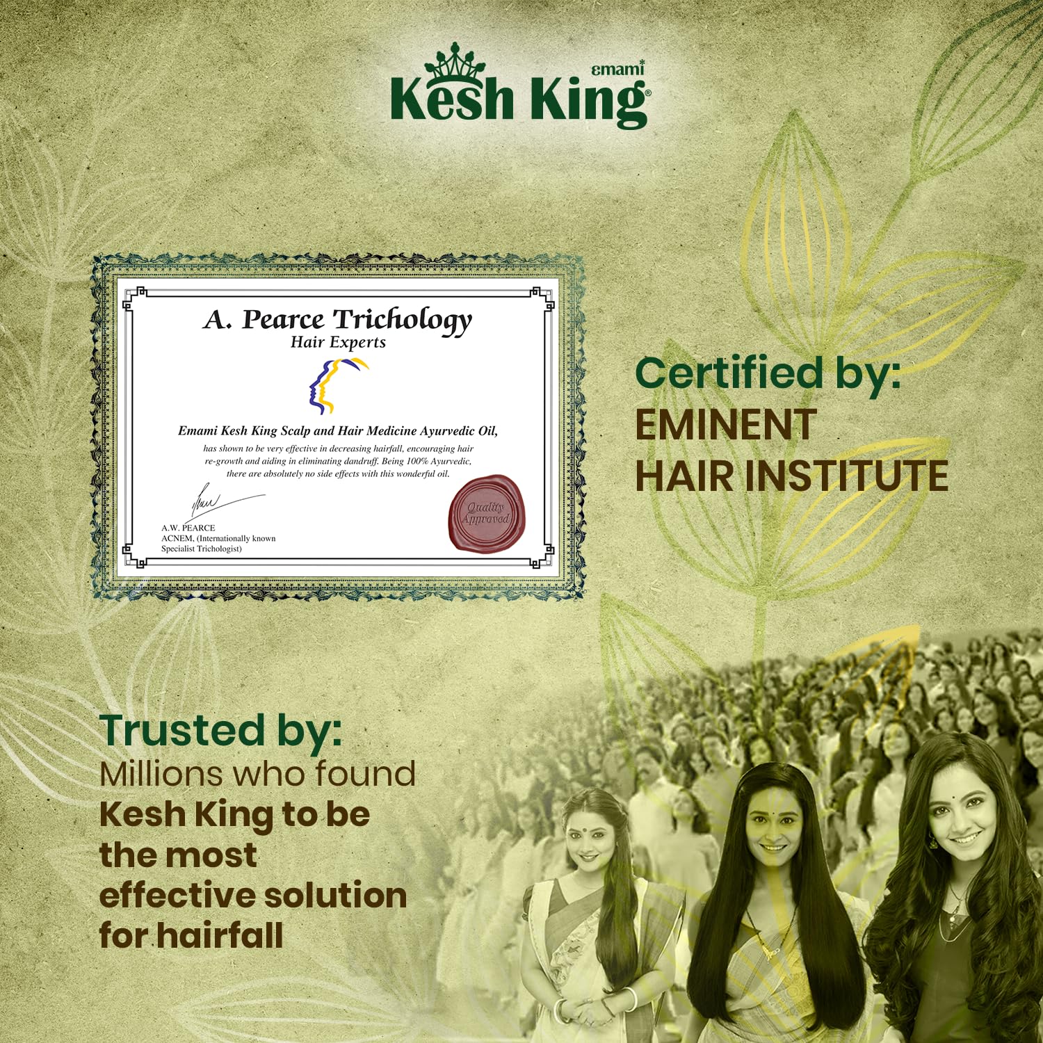 Kesh King Ayurvedic Anti Hairfall Hair Oil|Hair Growth Oil| Reduces Hairfall |21 Natural Ingredients | Grows New Hair With Bhringraja, Amla And Brahmi - 300 Ml, 0.3 Kilograms (Pack of 3) 4