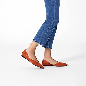 Amazon | [VIVAIA] Melia ポインテッドトゥ バレエシューズ レディース