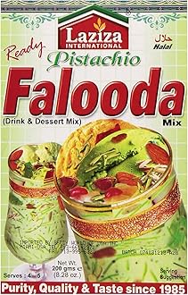 Laziza Falooda Mix Pistachio, 200-Gram Boxes (Pack of 6)