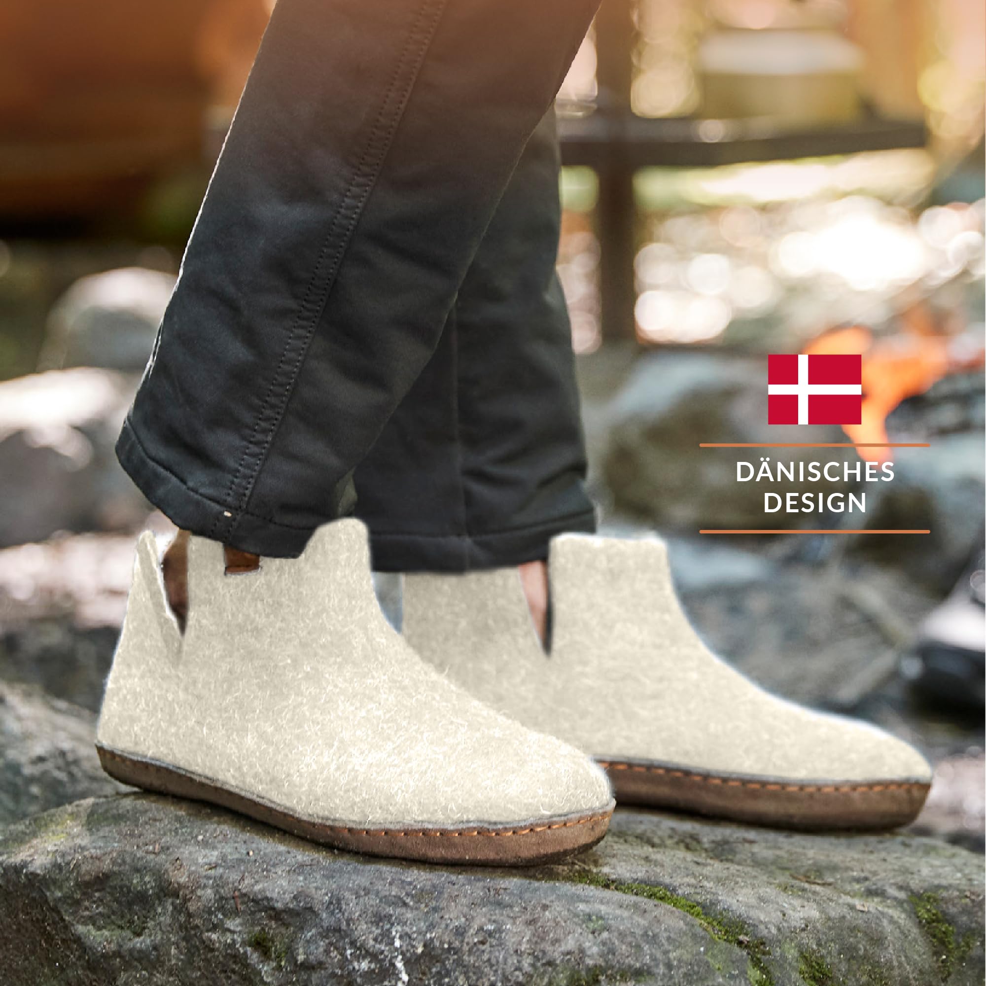 EVEREST Hausschuhe Damen & Herren in verschiedenen Farben und Größen | Hausschuhe Damen Winter entworfen in Dänemark | Hochwertigem Filzpantoffeln Damen & Herren ohne Mulesing