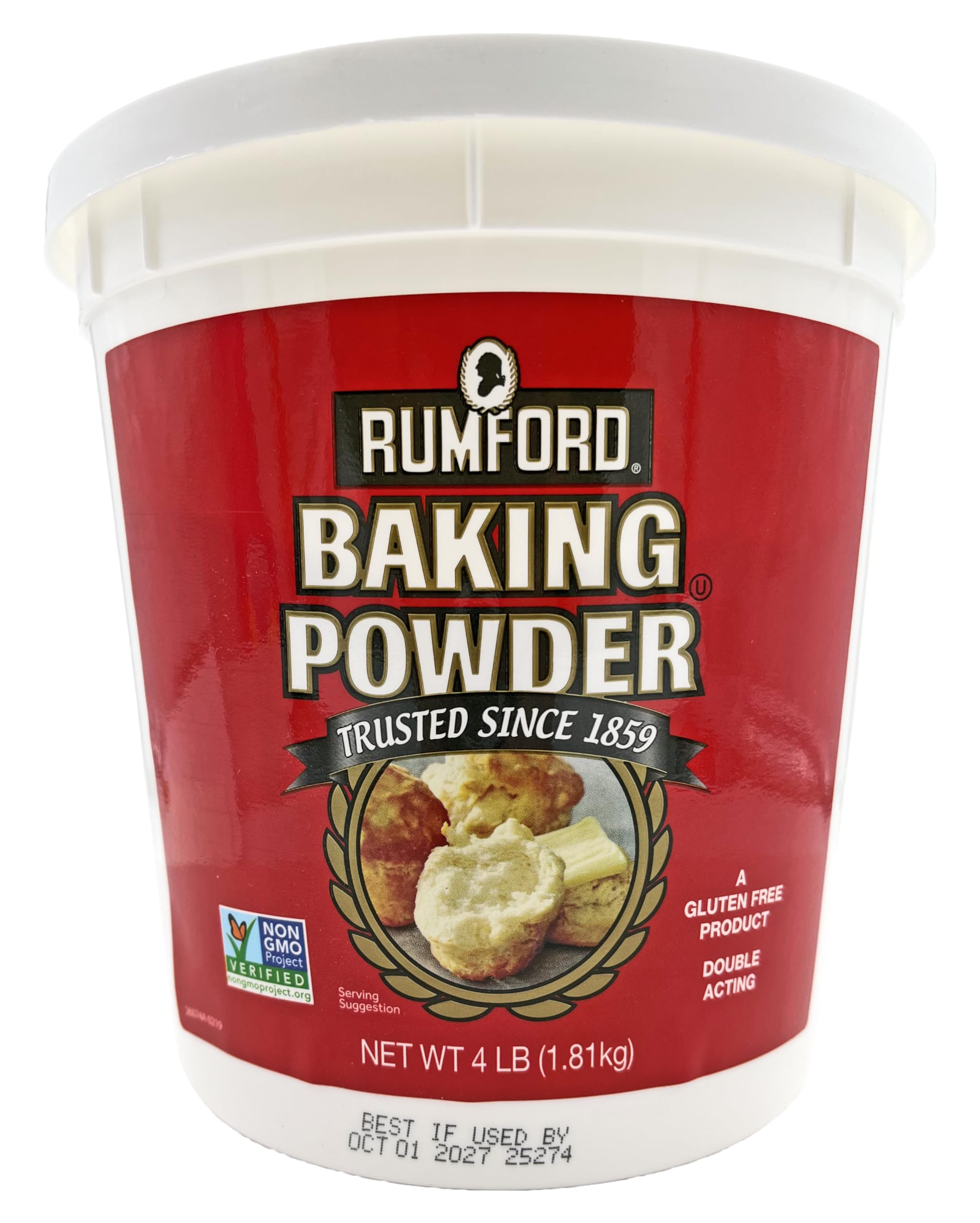 Rumford Aluminum-Free Baking Powder 4 Lbs (Pack of 2)