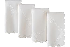 Newbridge Spring Ribbons & Bows Damask Square Napkin Set of 4