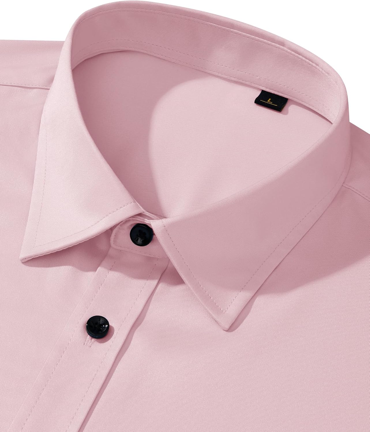 Alimens & Gentle Men's Dress Shirts Long Sleeve Wrinkle Free Stretch Business Casual Wedding Button Down Shirt - Image 3