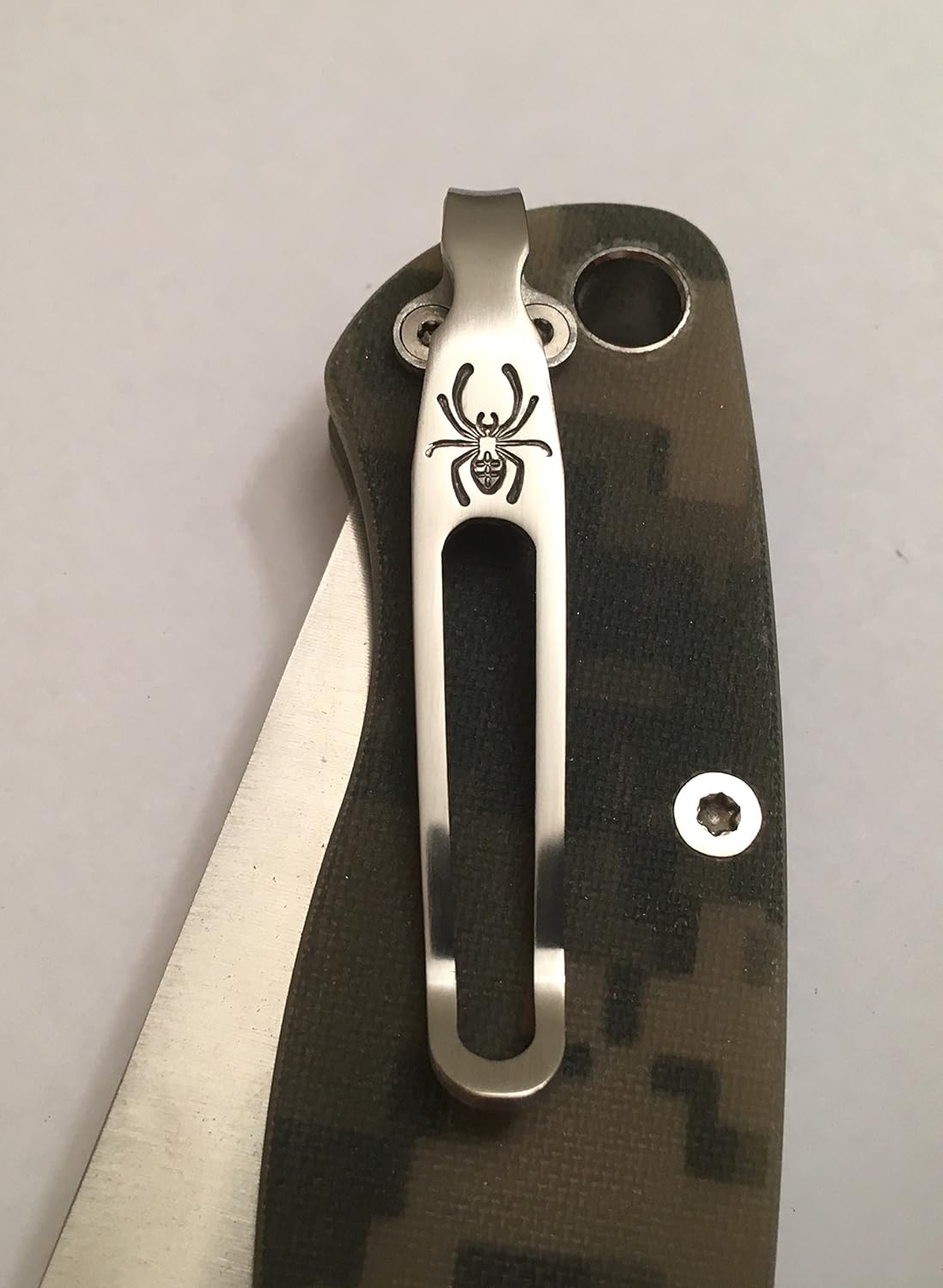 Titanium Clip Made For Spyderco Paramilitary 2 C81GP2 C81GPCMO2 C81GPDBL2