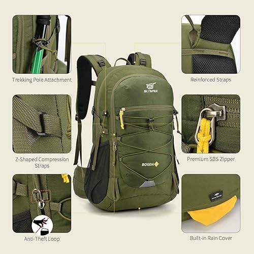 Miniatura 3 de SKYSPER Mochila de Senderismo para Hombres y Mujeres, Mochila de Viaje de 35L Impermeable Mochila de Camping Mochila Ligera para Exteriores Mochila