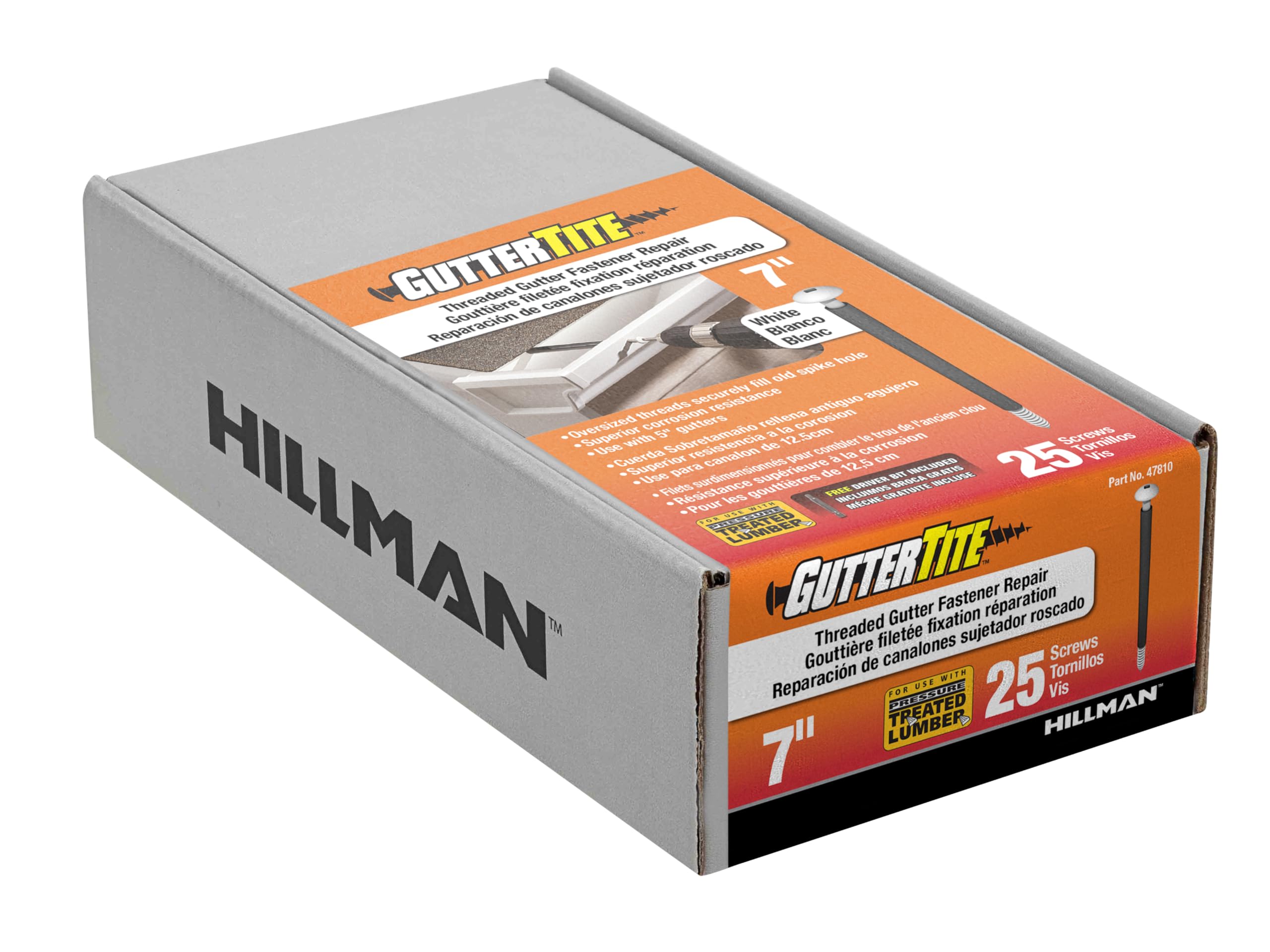Amazon.com: Hillman 47810 5/16 X 7-Inch Guttertite Screw, White