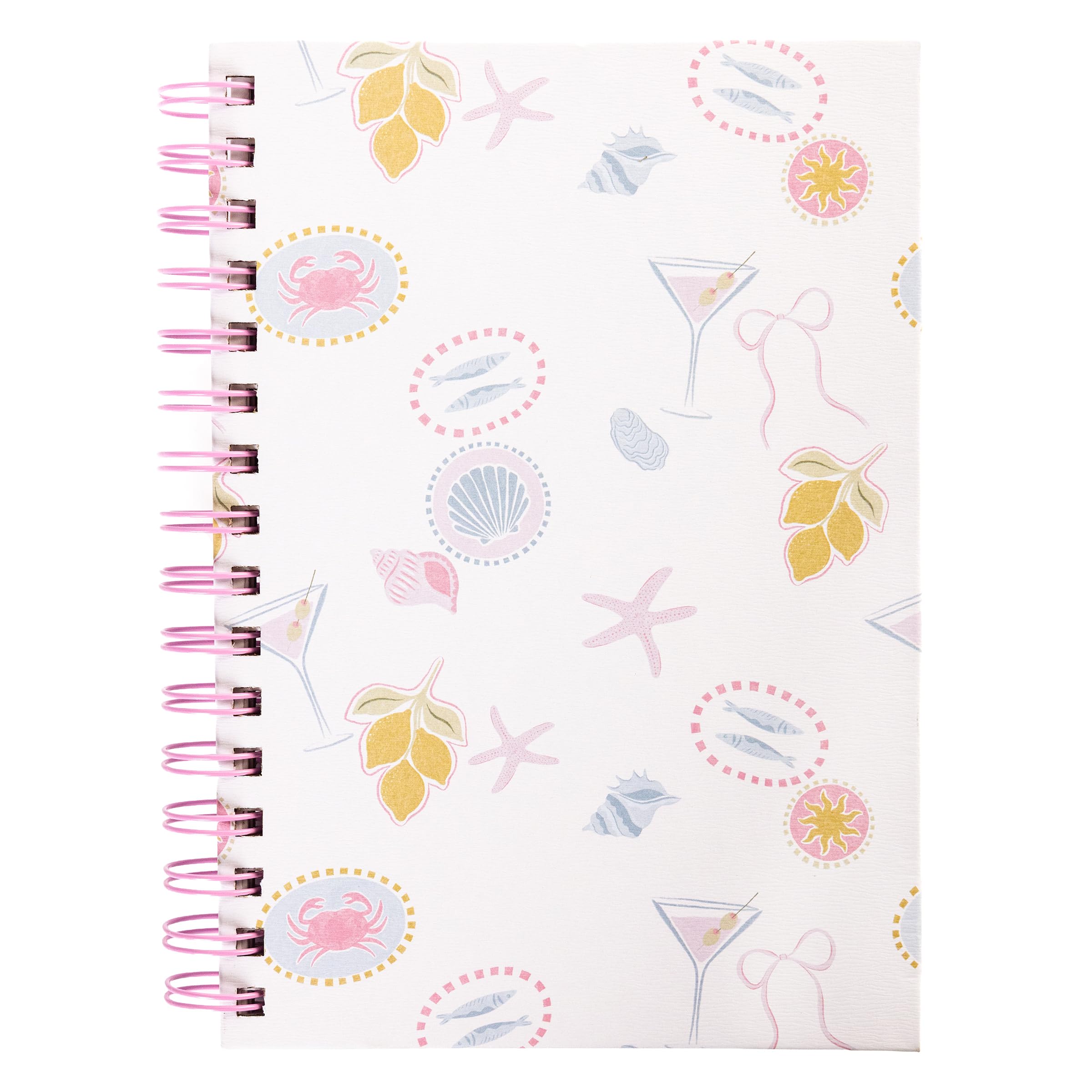 Graphique Coastal Fabric-Bound Journal | Hardcover Notebook for Daily Writing | High Quality Paper Stationery for Office or Home | 6 x 8 Inches with 240 Lined Pages