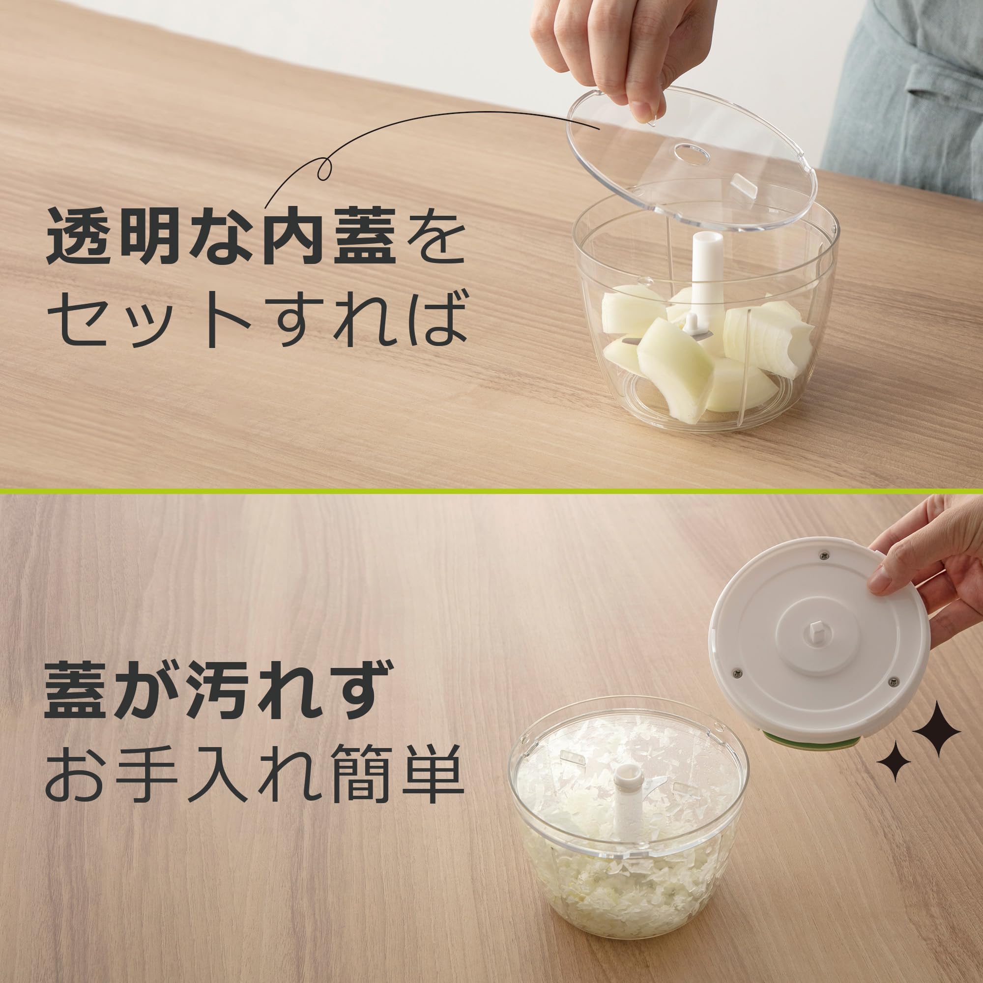 Amazon.co.jp: K&A みじん切り器 ぶんぶんチョッパー プロ 5枚刃 食洗 