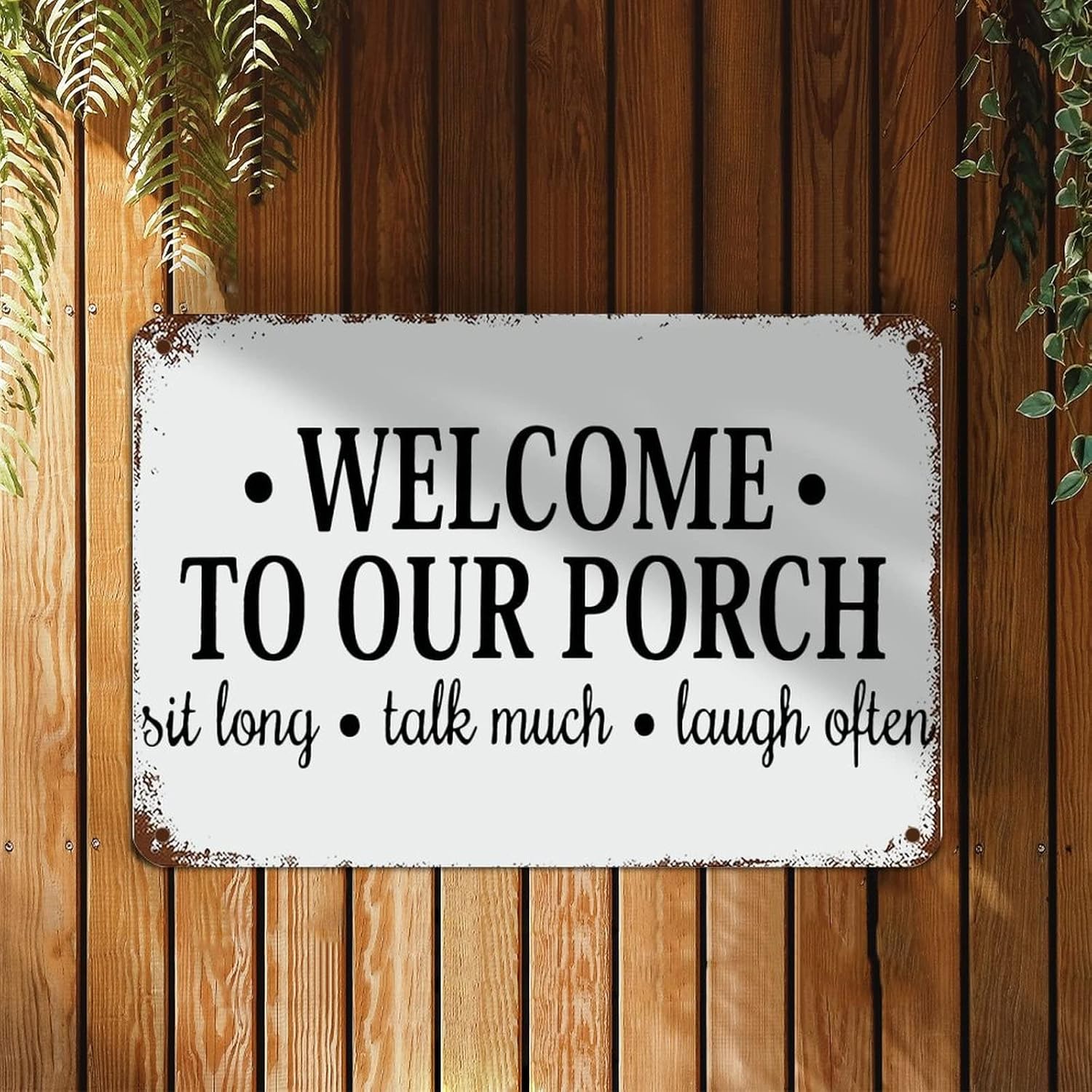 to Our Porch Sign Porch Sign Outdoor Sign Metal
