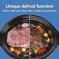 Vista 2 de Hamilton Beach Portable 6 Quart Set & Forget Digital Programmable Slow Cooker with Lid Lock, Temperature Probe & Defrost Setting, Dishwasher Safe
