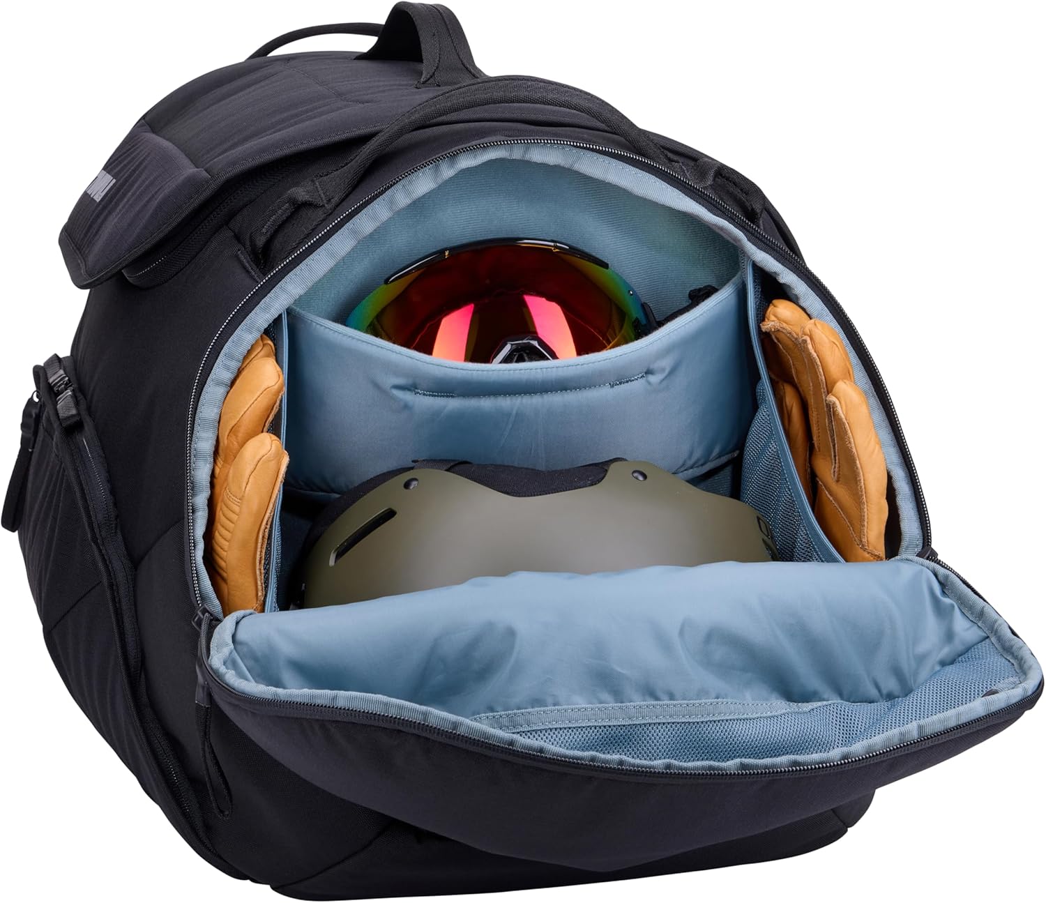 Thule RoundTrip 80L Duffel - Storage compartments to Organize and Protect Gear - Boot Bag for ski and Snowboard Travel - Soft Pocket for Goggles and Helmet - Dry Bag Included