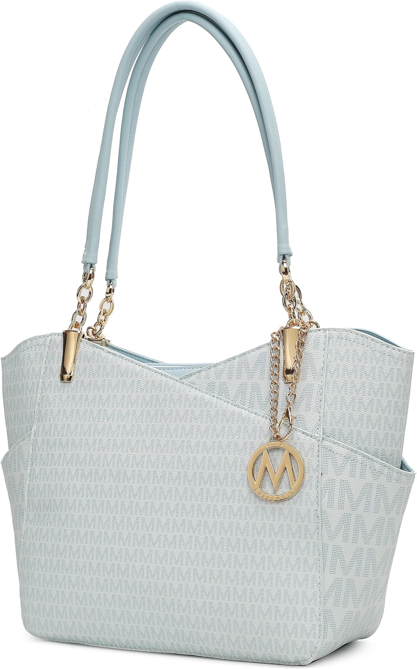 Mia K Collection Shoulder Handbag for Women: Vegan Leather Satchel-Tote Bag, Top-Handle Purse, Ladies Pocketbook