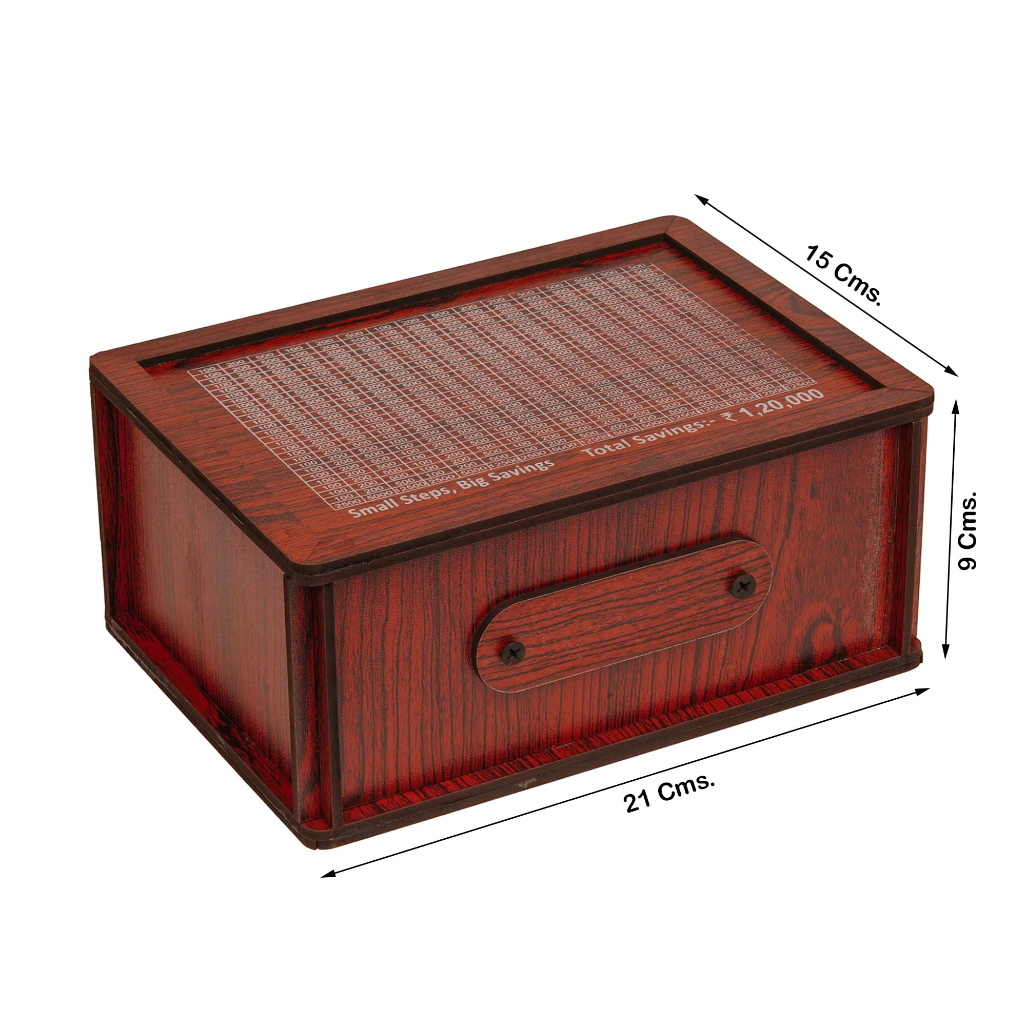 ITOS365 Handmade Wooden Money Bank Piggy Bank | Coin Saving Box for Kids & Adults | Wooden Savings Box for Boys & Girls | Decorative Cash Bank | Gift Item for Home & Kids 2