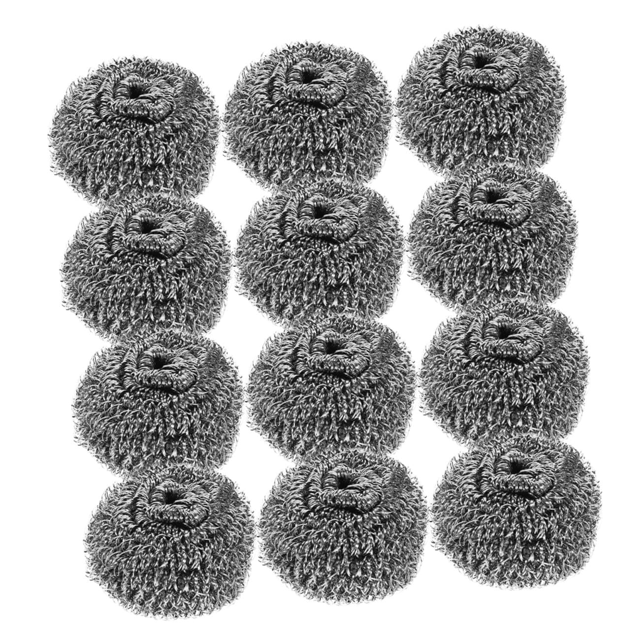 FOMIYES 60 Piezas Estropajos Acero Alambre Resistentes para Limpieza Cocina Ollas Sartenes y Hornos Multiusos sin Rayaduras