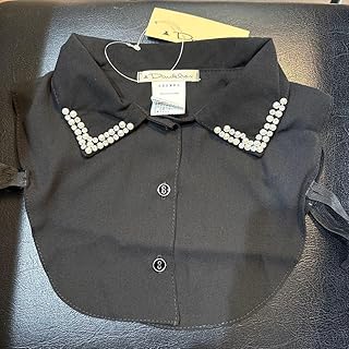 つけ襟 ビジュー シフォンブラウス ブラック フォーマル