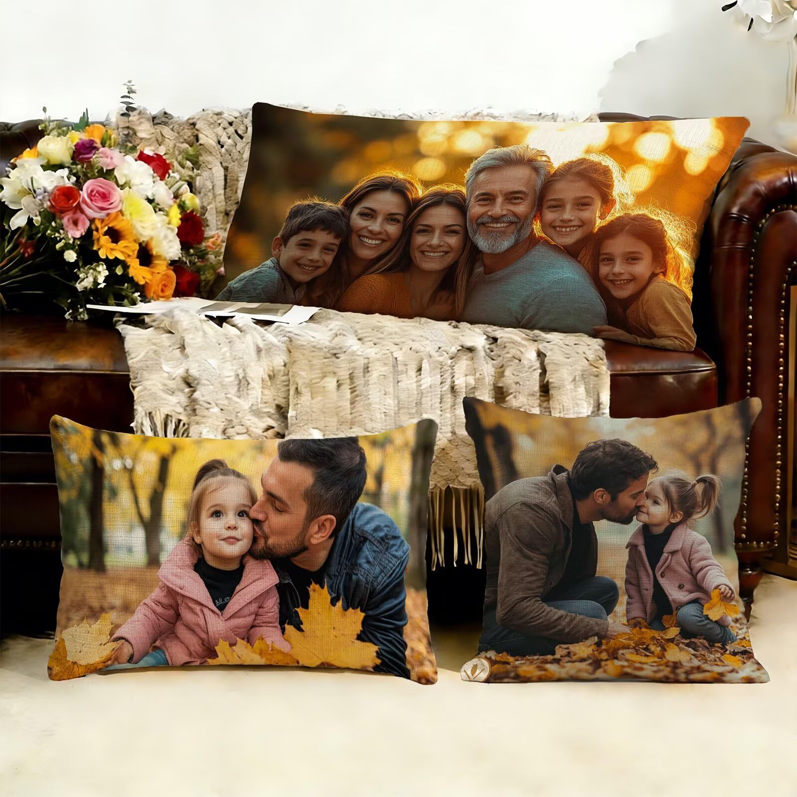 Cojin Personalizado Foto a Doble Cara 60x180cm - Cojines Exterior,Funda de Almohada Impermeable - Regalo Original para San Valentín y Aniversario Parejas para Cama Sofa Terraza Salon Jardin J1-119