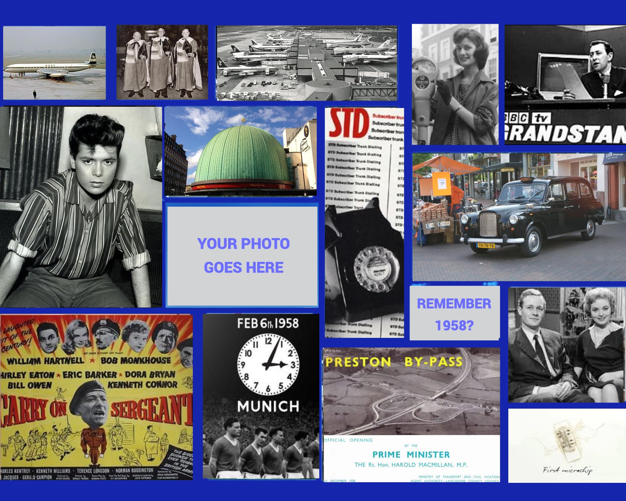 ItsYourPuzzle | Personalized Photo Jigsaw Puzzle | Nostalgia Year Puzzle for 1958 | Custom Puzzles from Photos | Memory Lane Puzzles for Adults | Cardboard Picture Puzzle | 500 Pcs — image 1