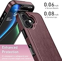 Vista 516 de LETO para iPhone 15 Pro Funda tipo cartera - Tapa tipo folio con patada - Diseños de moda - Tarjetero - Funda protectora para mujeres y niñas - 6.1