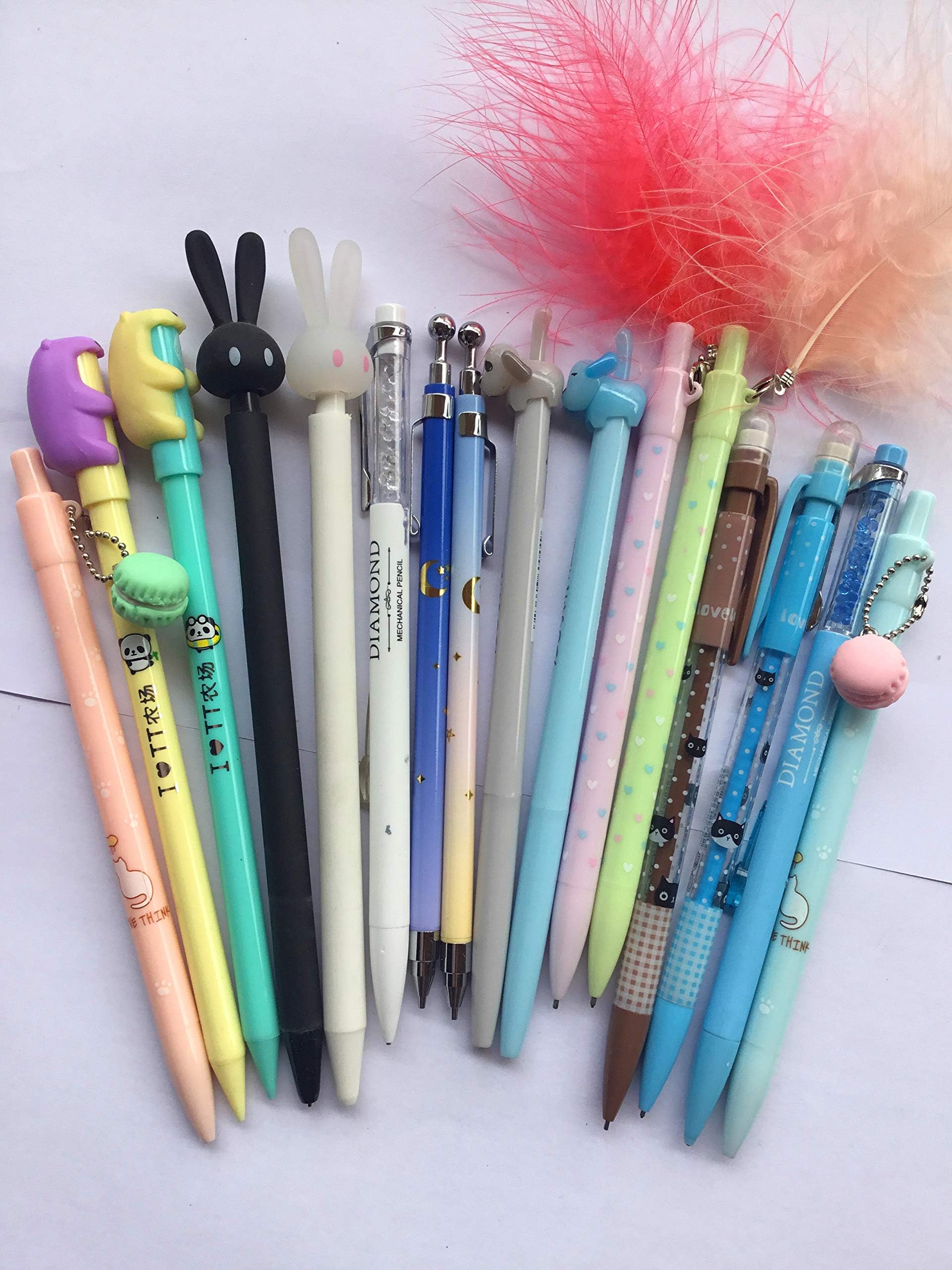 8 pcs Cute Kawaii lollipop 0.5 Refill Mechanical Pencils Set School Supplies With 1 Gift Pencil