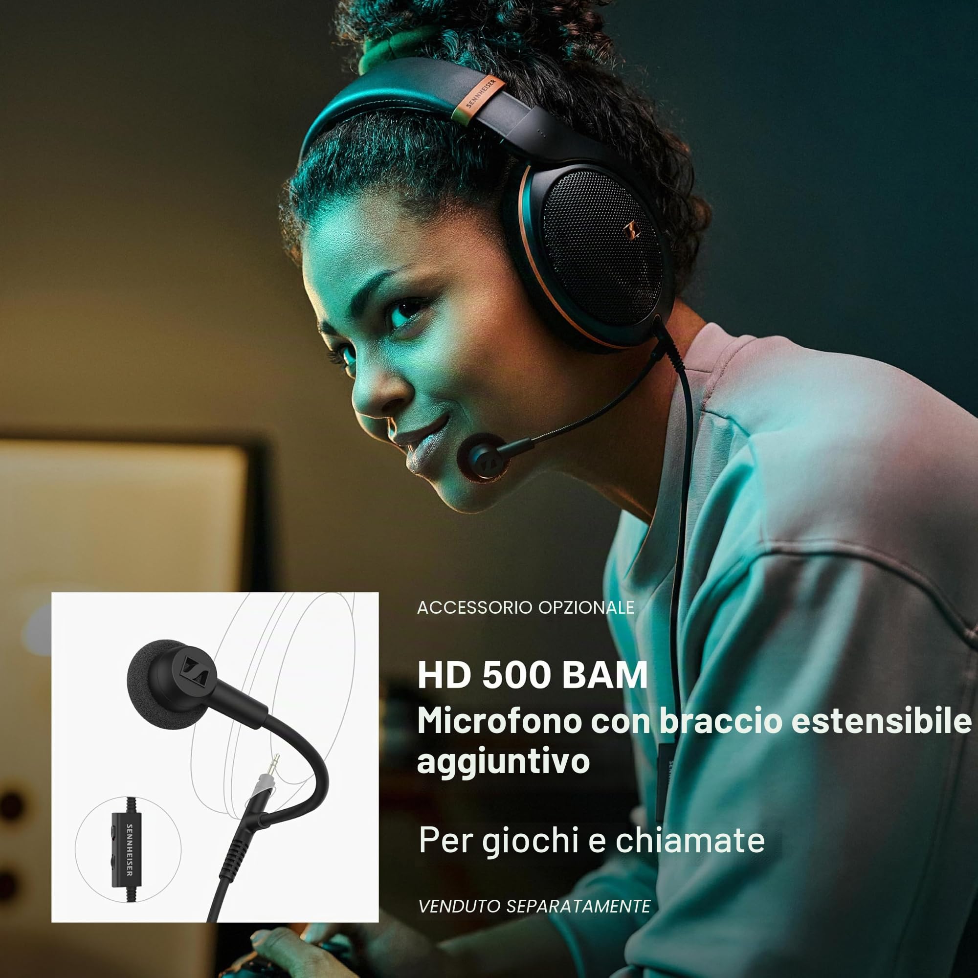 Sennheiser HD 599 Cuffie Aperte sul Retro, Edizione Speciale, Nero
